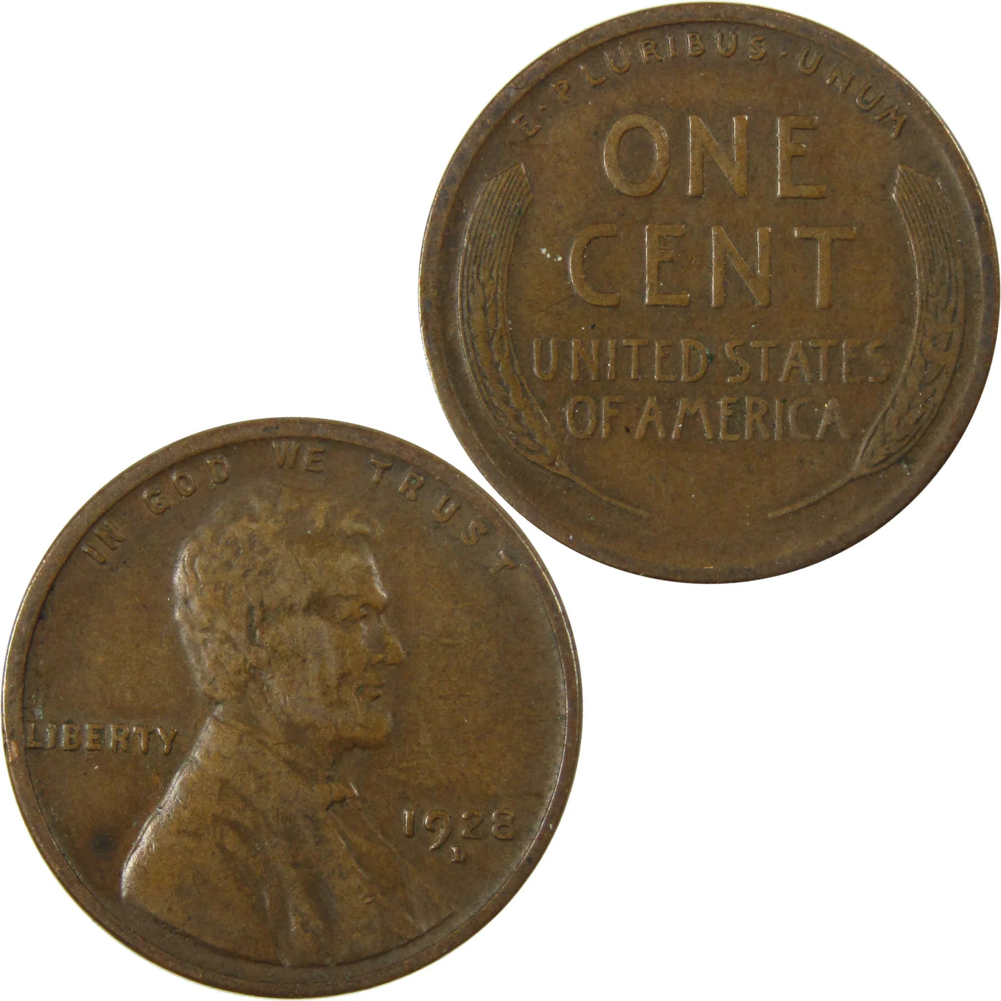 1928 D Lincoln Wheat Cent VF Very Fine Penny 1c Coin SKU:I27596