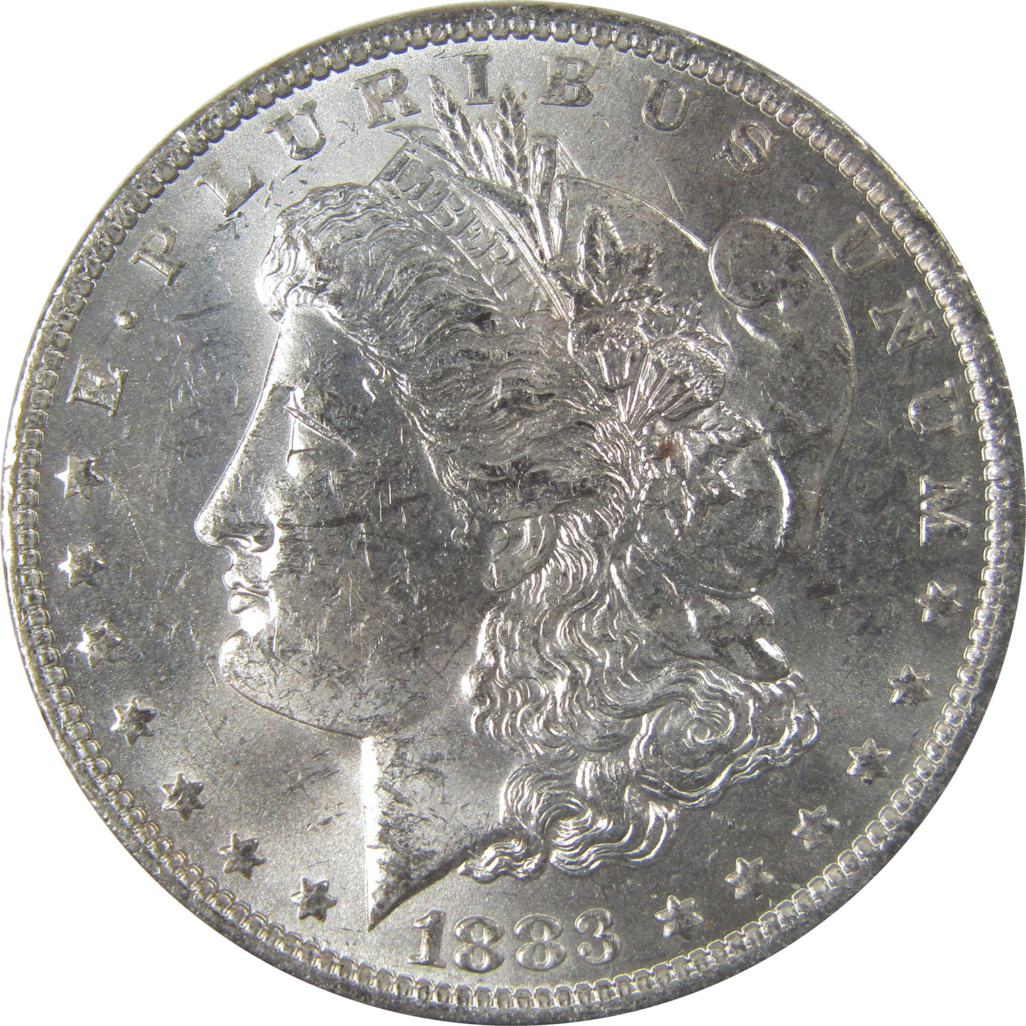 1883 O Morgan Silver Dollar Uncirculated Mint State Toned SKU:I24873