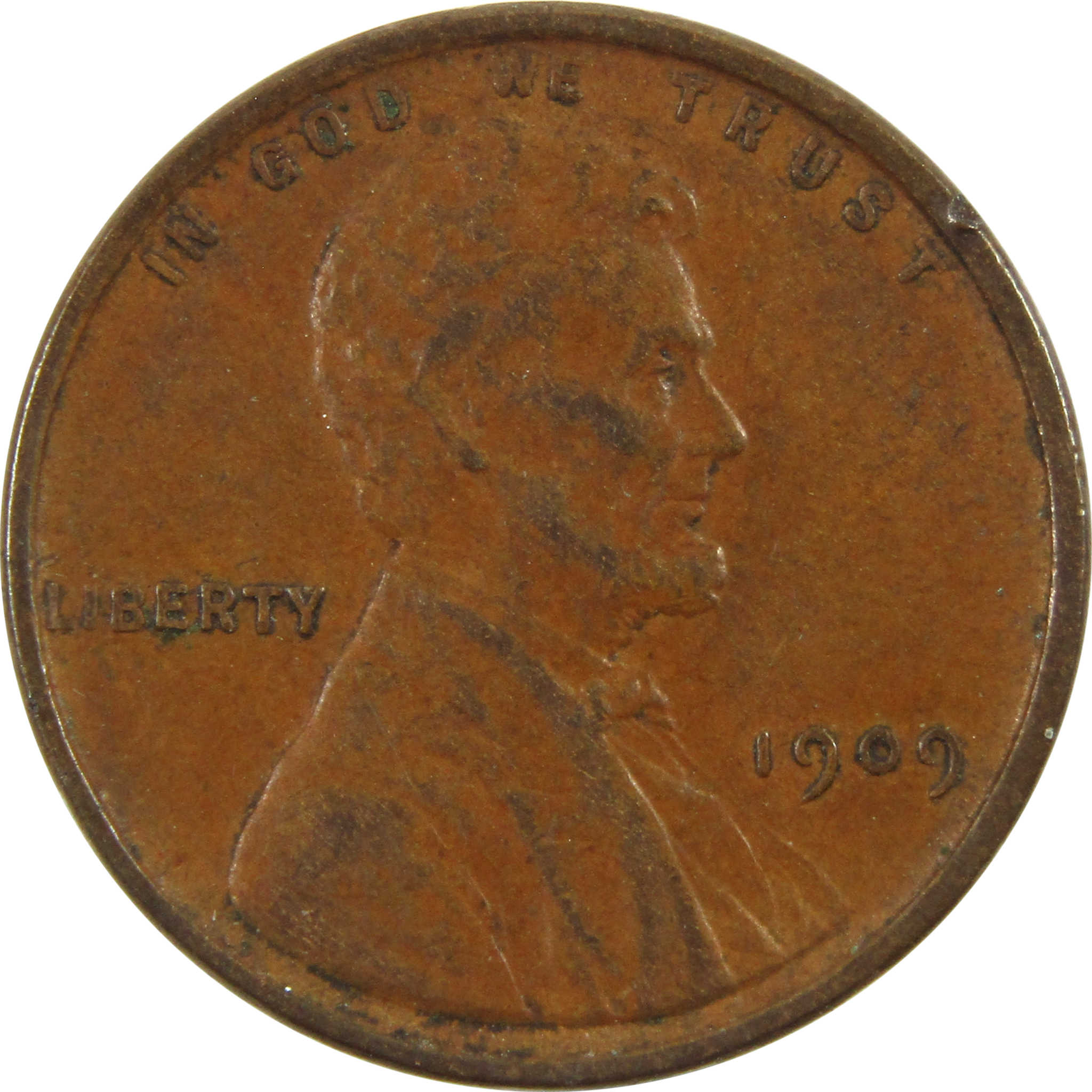 1909 VDB Lincoln Wheat Cent AU 1c Coin SKU:I11165
