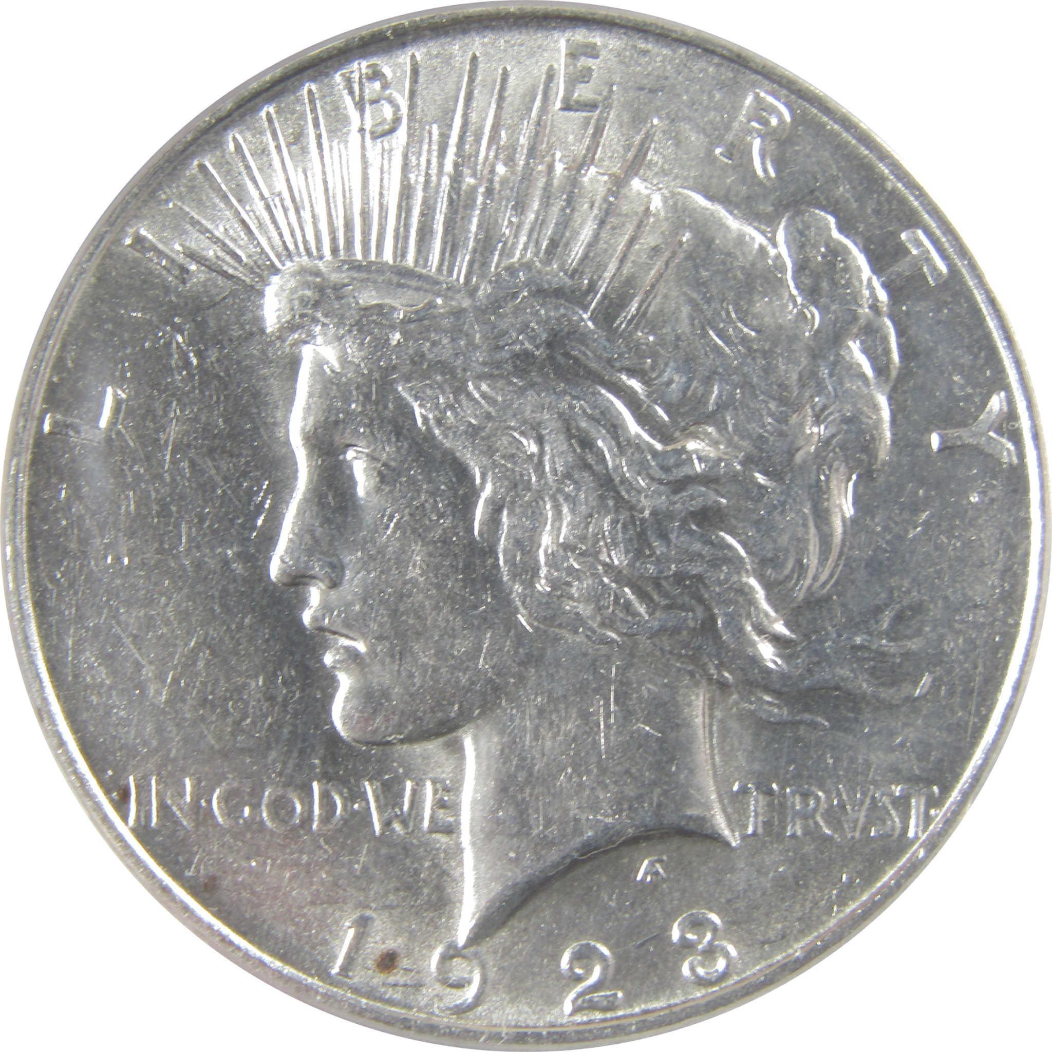 1923 D Peace Silver Dollar AU 55 ANACS $1 Coin SKU:I25638