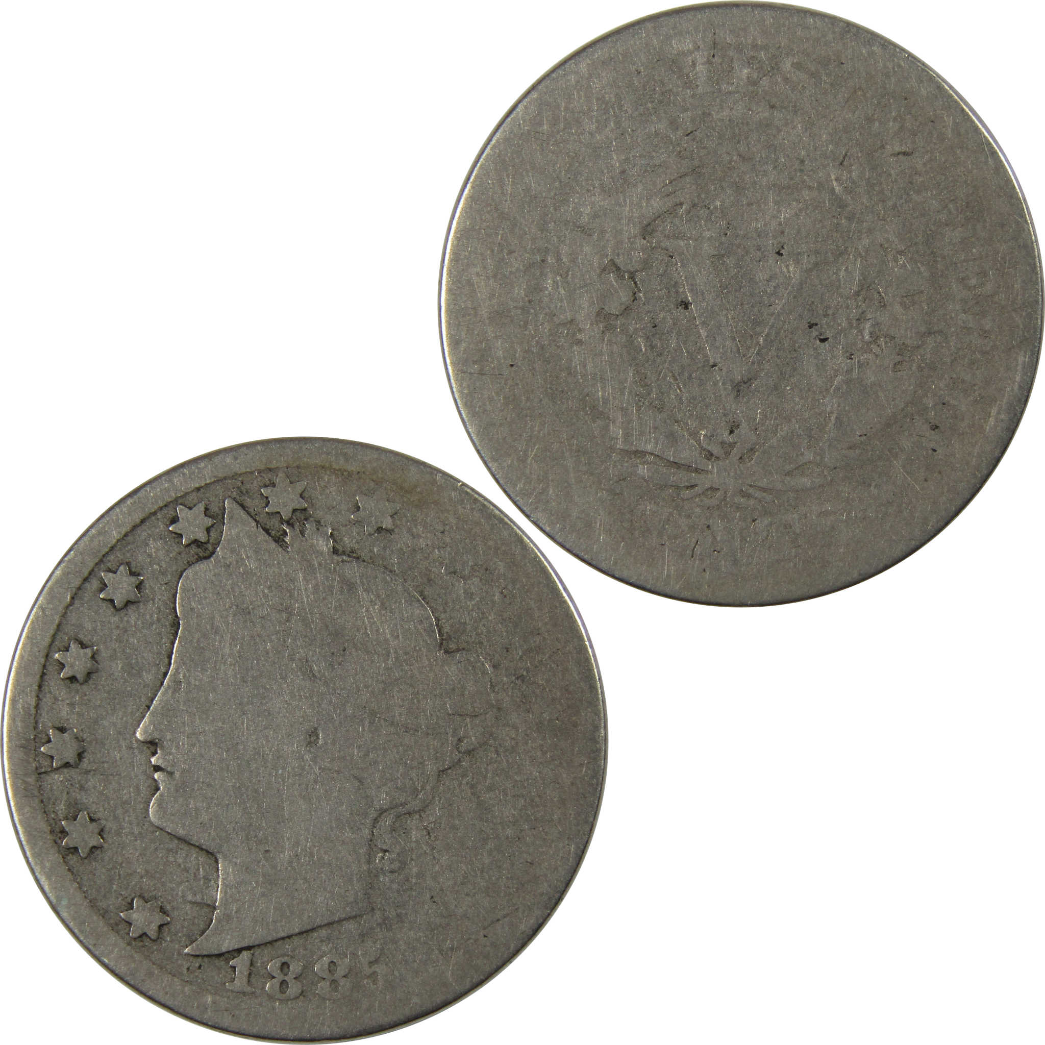 1885 Liberty Head V Nickel AG About Good 5c Coin SKU:I23699