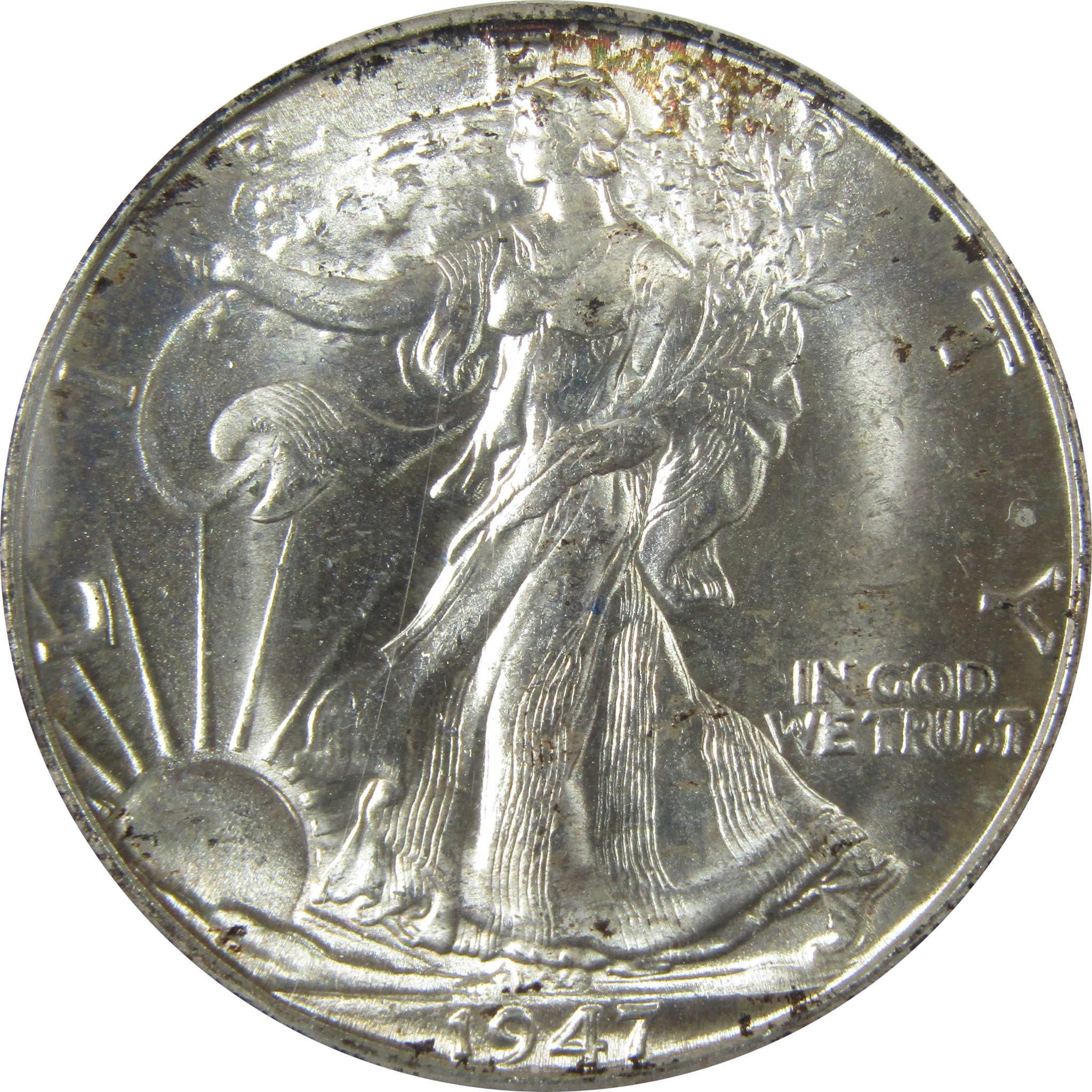 1947 D Liberty Walking Silver 50cMS 65 PCGS Uncirculated SKU:CP1416