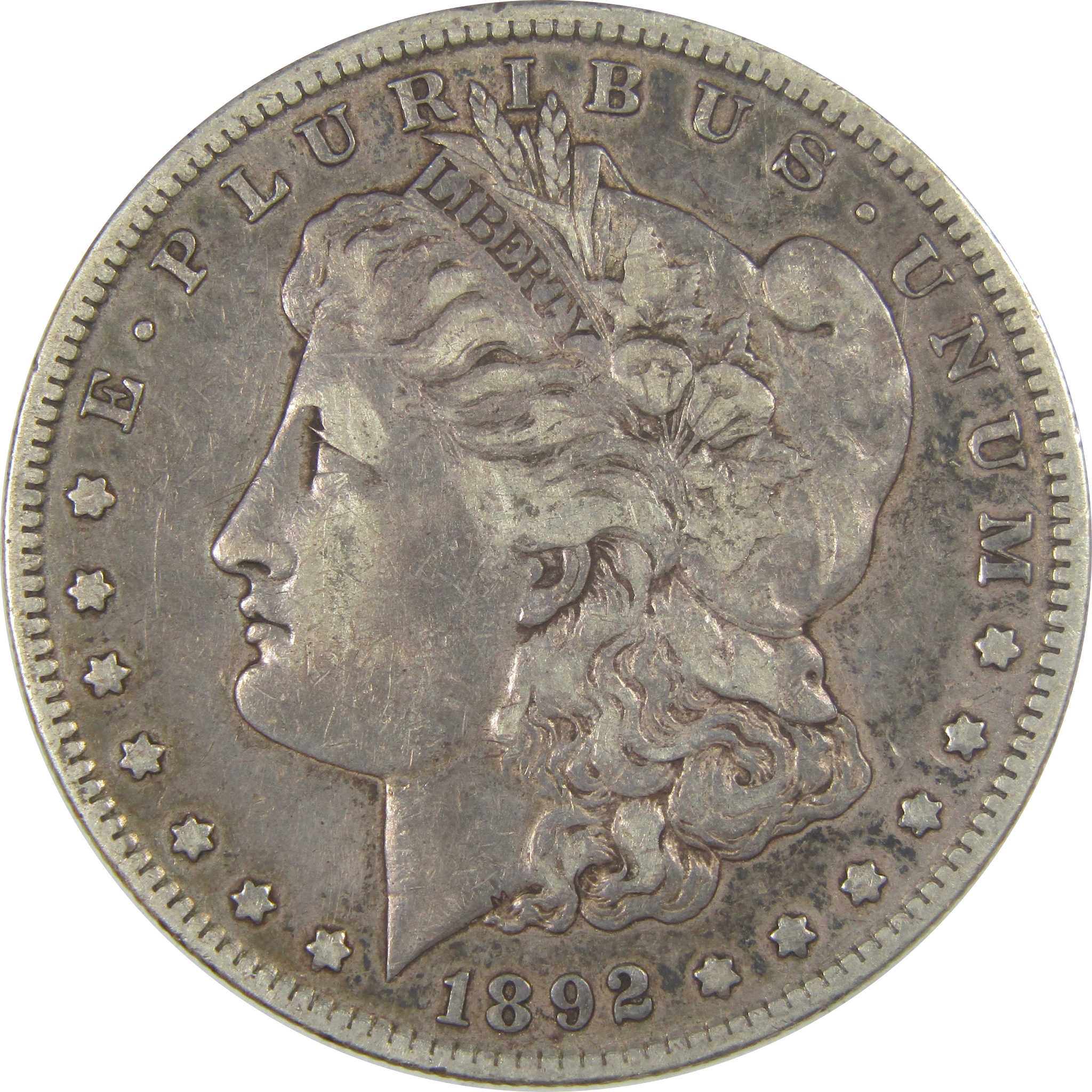 1892 S Morgan Dollar VF Very Fine Silver $1 Coin SKU:CPC1040 - Morgan coin - Morgan silver dollar - Morgan silver dollar for sale - Profile Coins & Collectibles