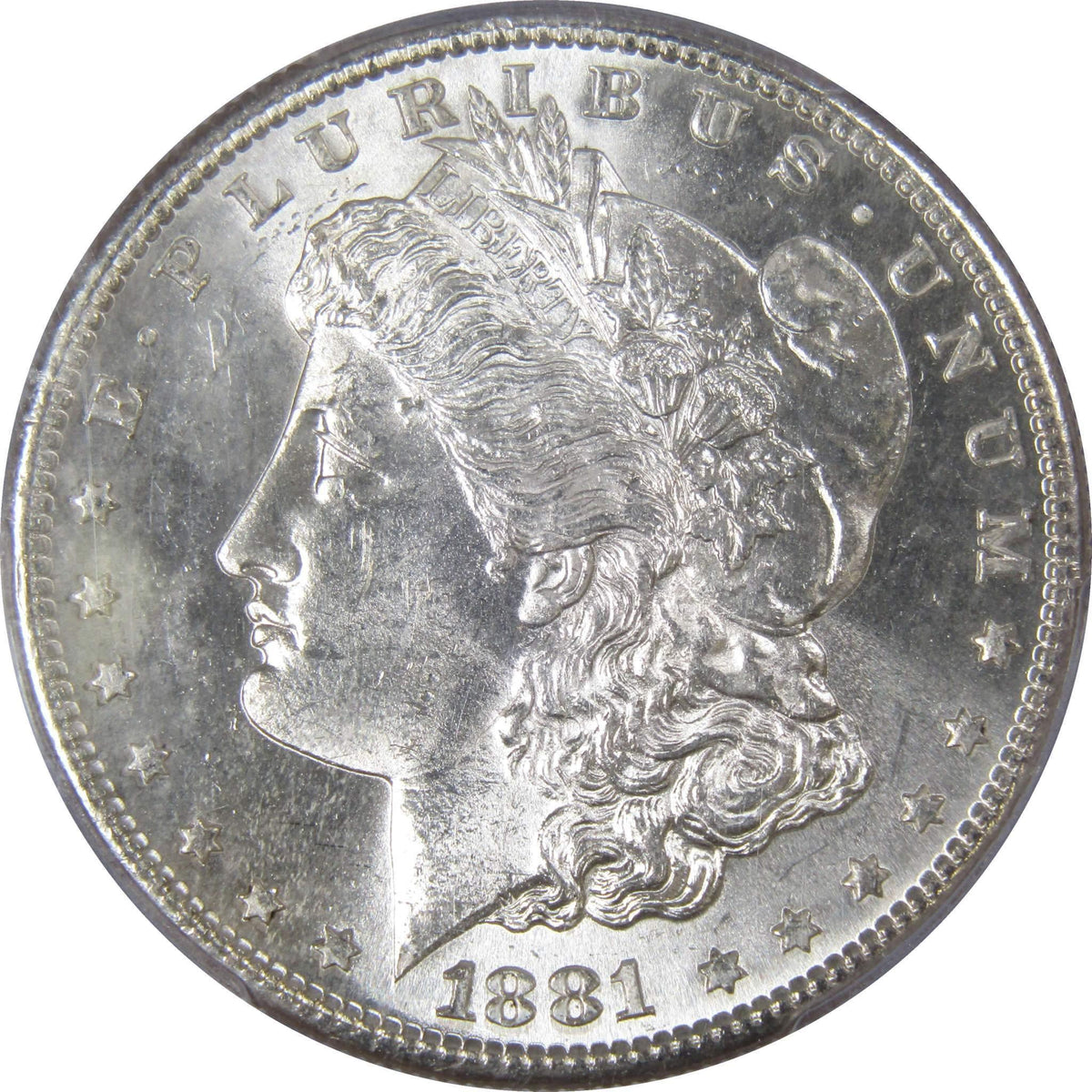 1881 S Morgan Silver Dollar MS 63 PCGS Uncirculated $1 Coin - Morgan coin - Morgan silver dollar - Morgan silver dollar for sale - Profile Coins & Collectibles