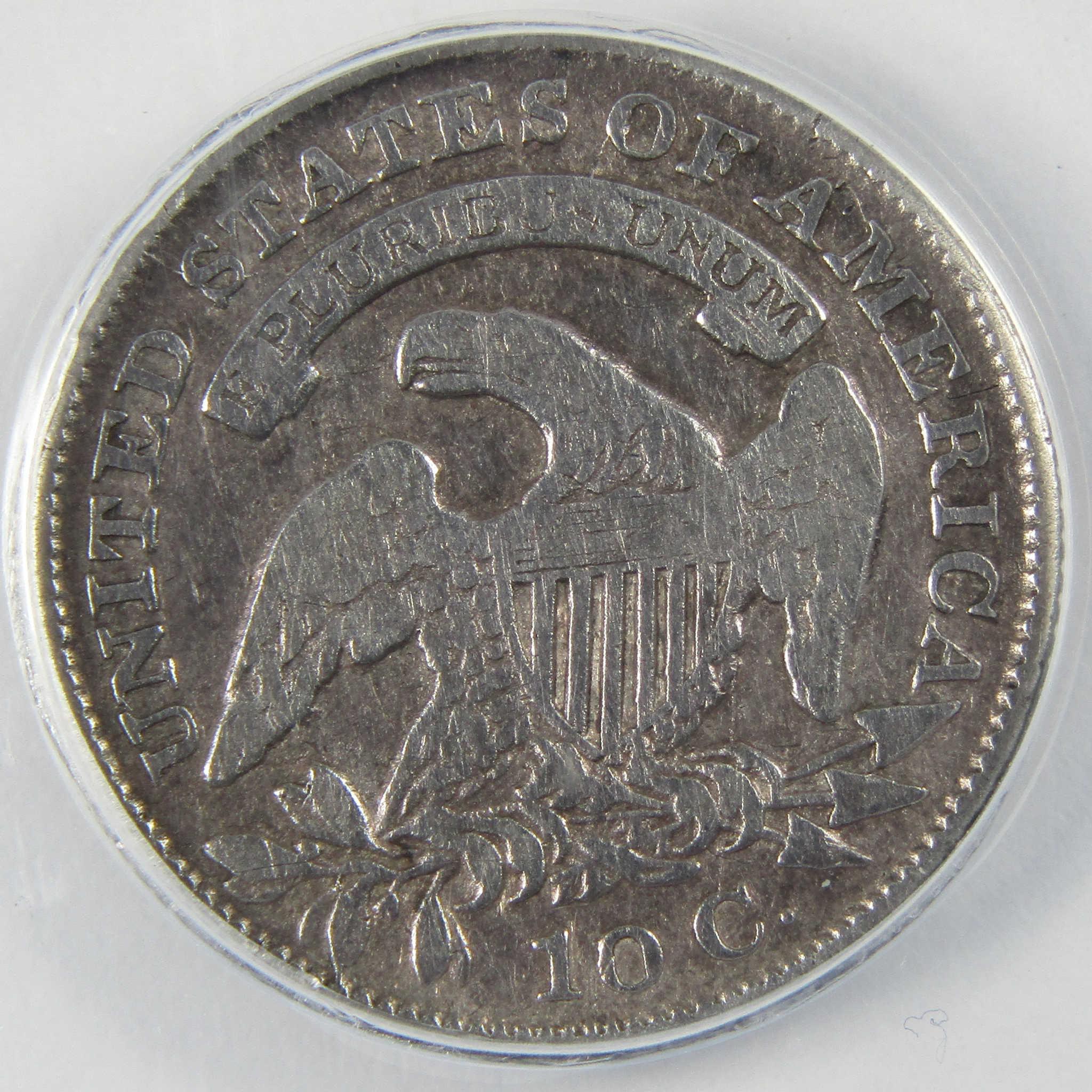 1830 Small 10C Capped Bust Silver Dime VF 30 Details ANACS SKU:I25504