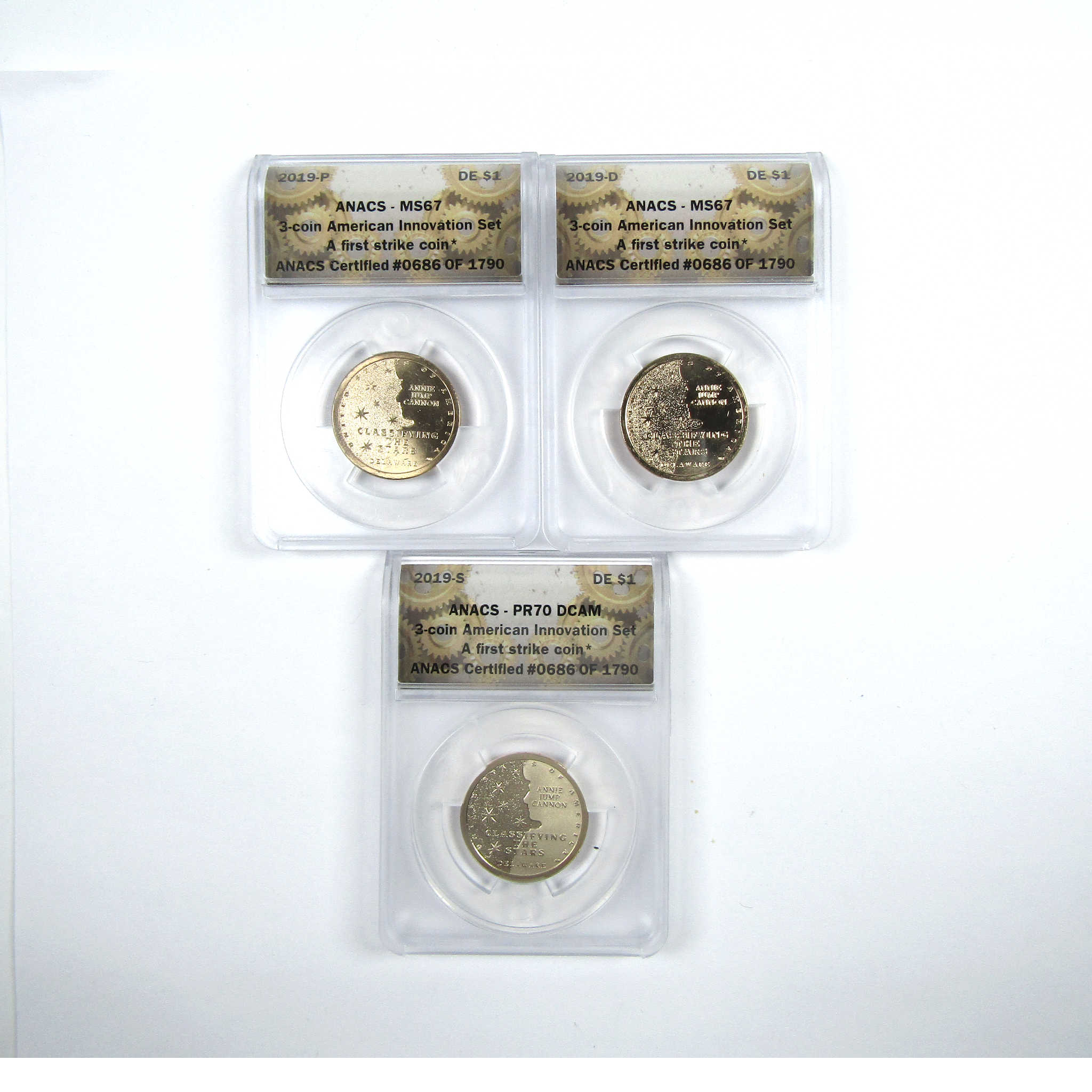 2019 PDS Classifying the Stars Innovation Dollar Set ANACS SKU:CPC6117