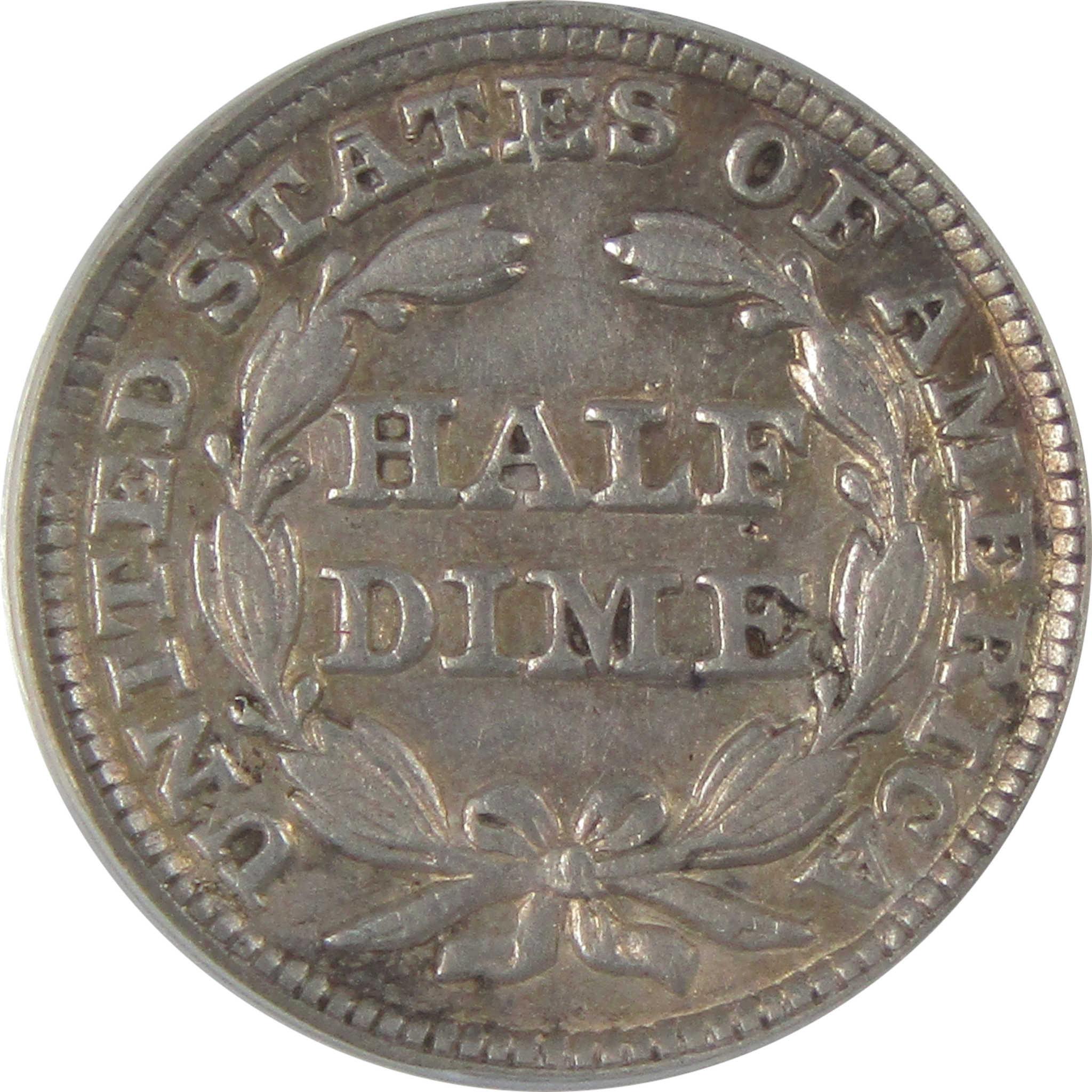1849 Seated Liberty Half Dime EF 45 Details ANACS Silver SKU:CP127