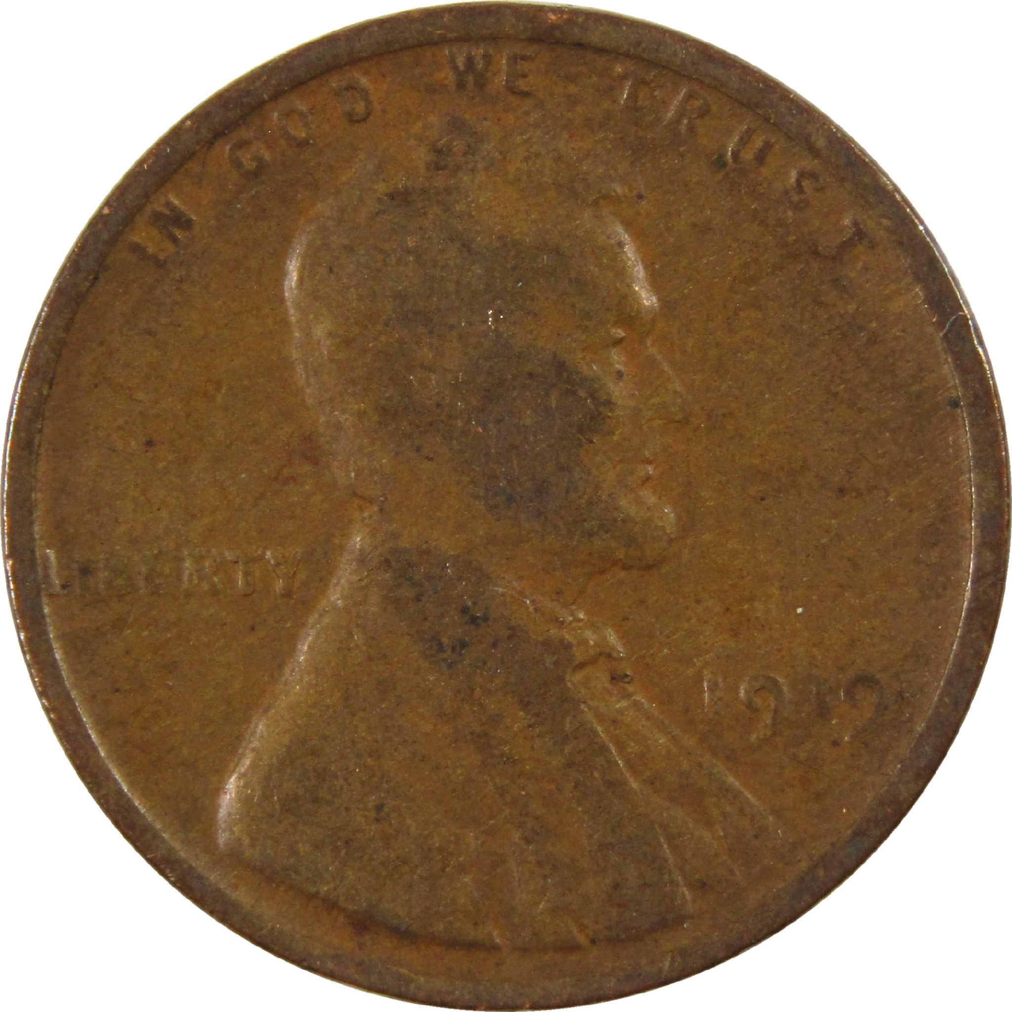 1919 Lincoln Wheat Cent VG Very Good Penny 1c Coin