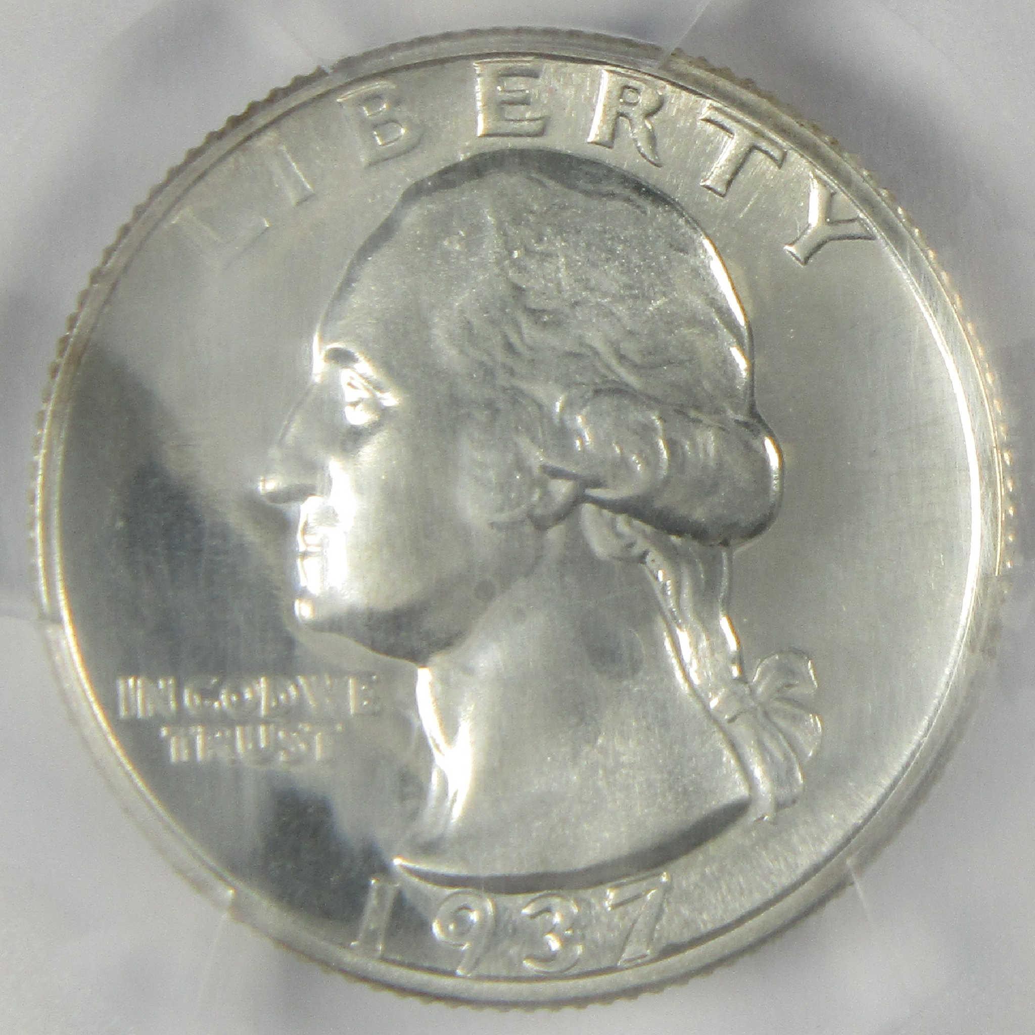 1937 Washington Silver Quarter PR 67 PCGS Proof 25c Coin Collectible
