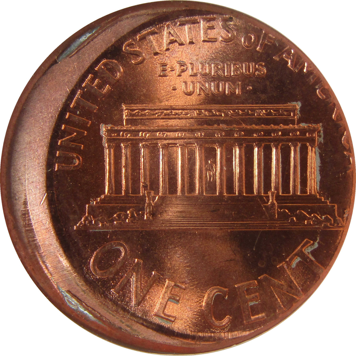 Lincoln Memorial Cent No Date MS 65 RD NGC Off Center Error SKU:CP1671