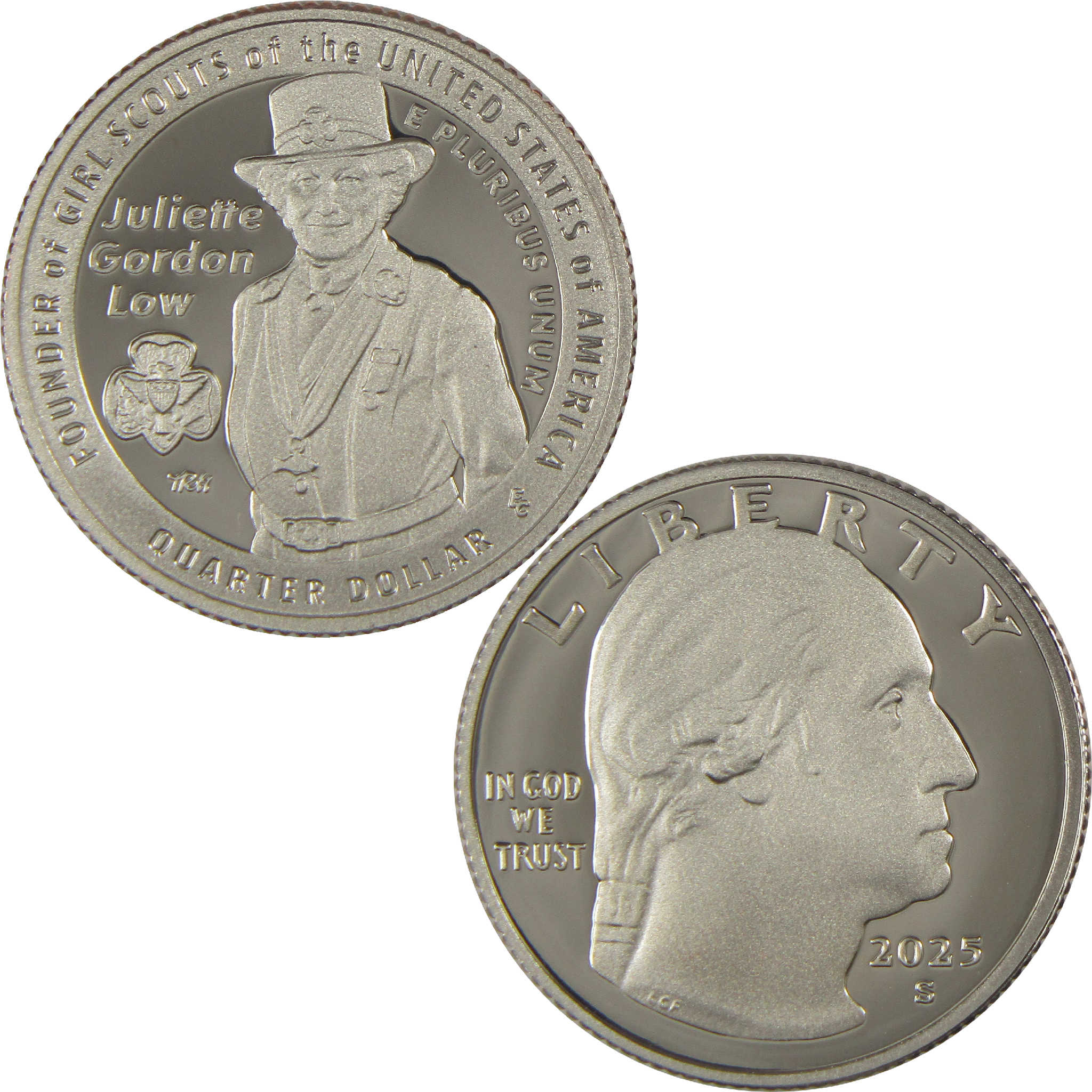 2025 S Juliette Gordon Low American Women Quarter Choice Proof Clad