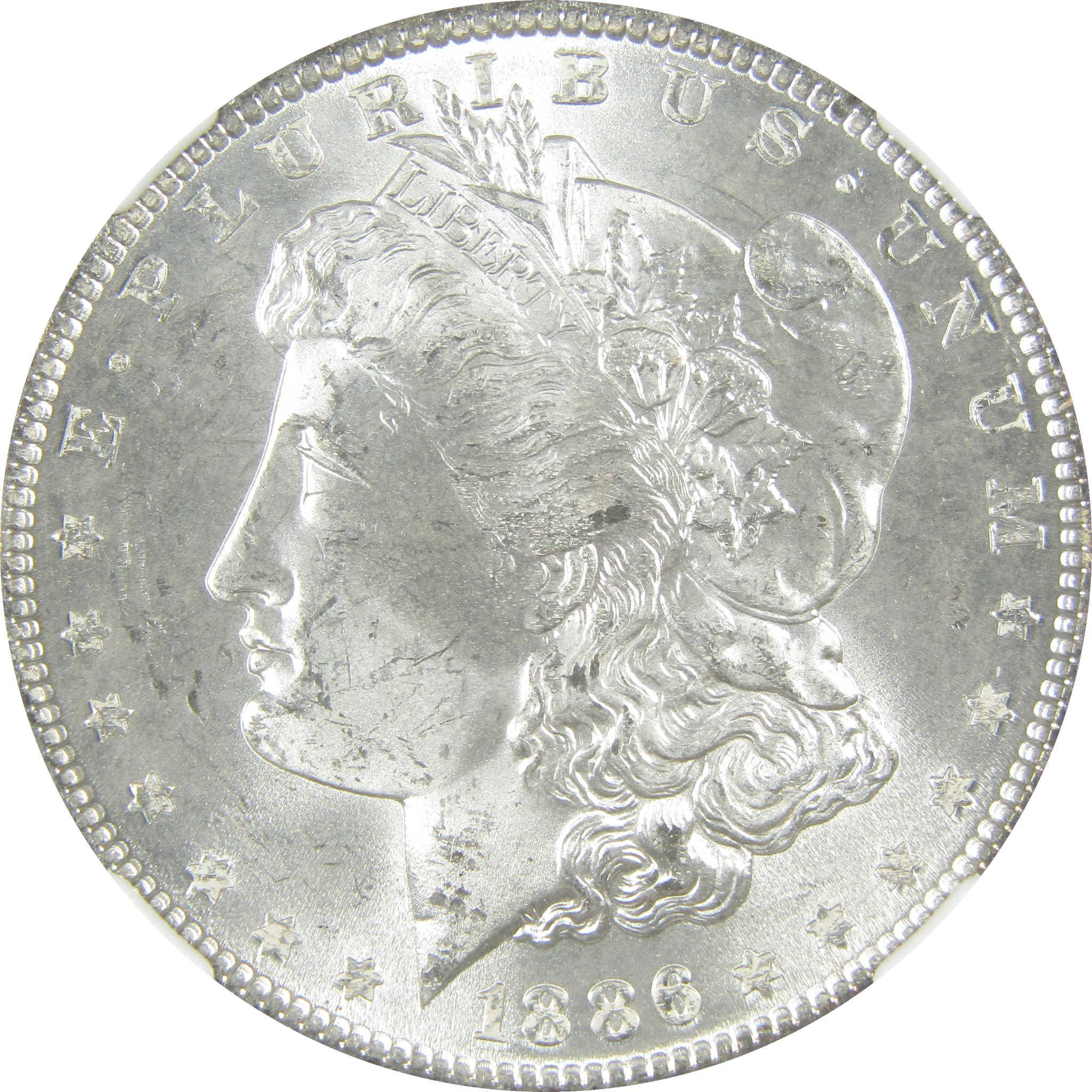 1886 Morgan Silver Dollar MS 63 NGC Uncirculated $1 Coin SKU:I27567 - Morgan coin - Morgan silver dollar - Morgan silver dollar for sale - Profile Coins & Collectibles