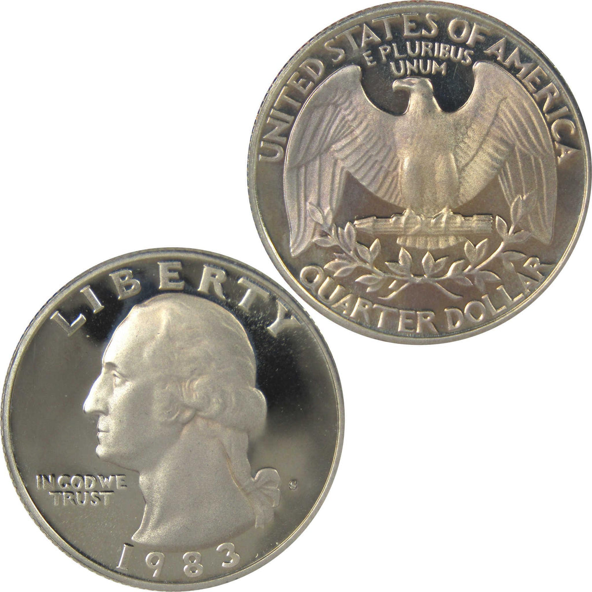 1983 S Washington Quarter Clad Proof 25c Coin Collectible