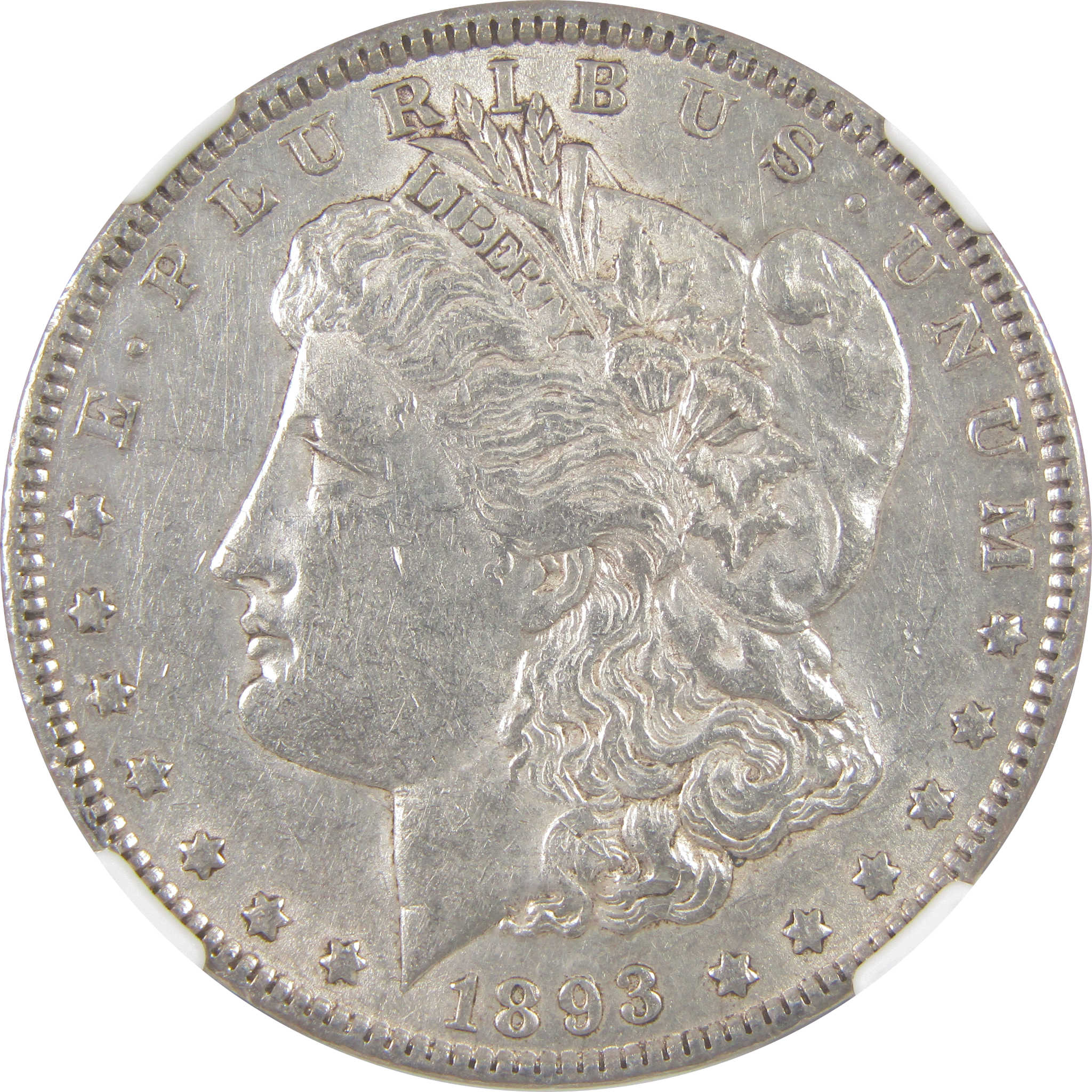 1893 Morgan Dollar AU 55 NGC Silver $1 Coin SKU:I18240 - Morgan coin - Morgan silver dollar - Morgan silver dollar for sale - Profile Coins & Collectibles