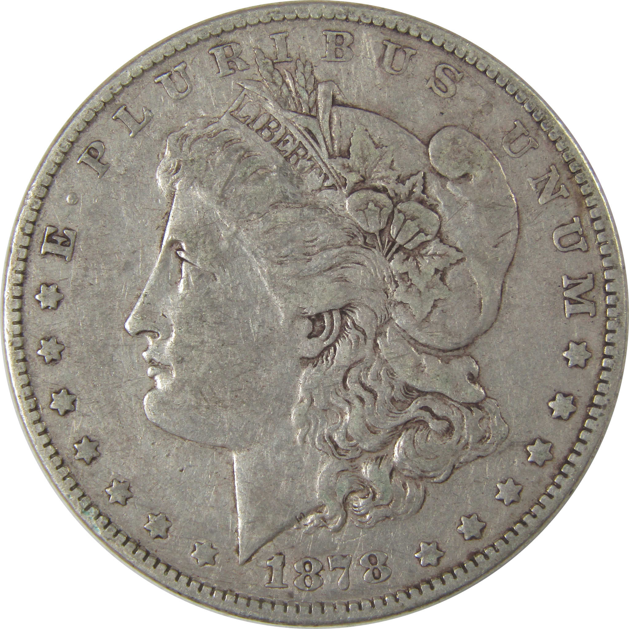 1878 7TF Rev 78 Morgan Dollar VF Very Fine Silver $1 Coin SKU:I22766 - Morgan coin - Morgan silver dollar - Morgan silver dollar for sale - Profile Coins & Collectibles
