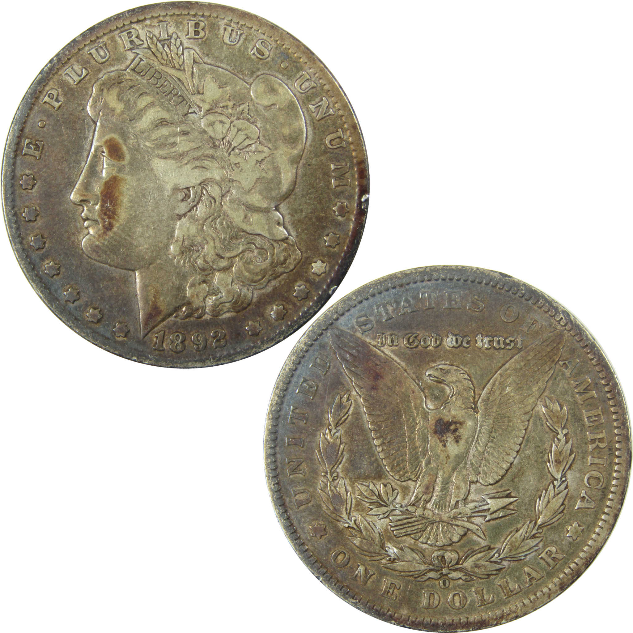 1892 O Morgan Silver Dollar VF Very Fine $1 Coin SKU:CP1624