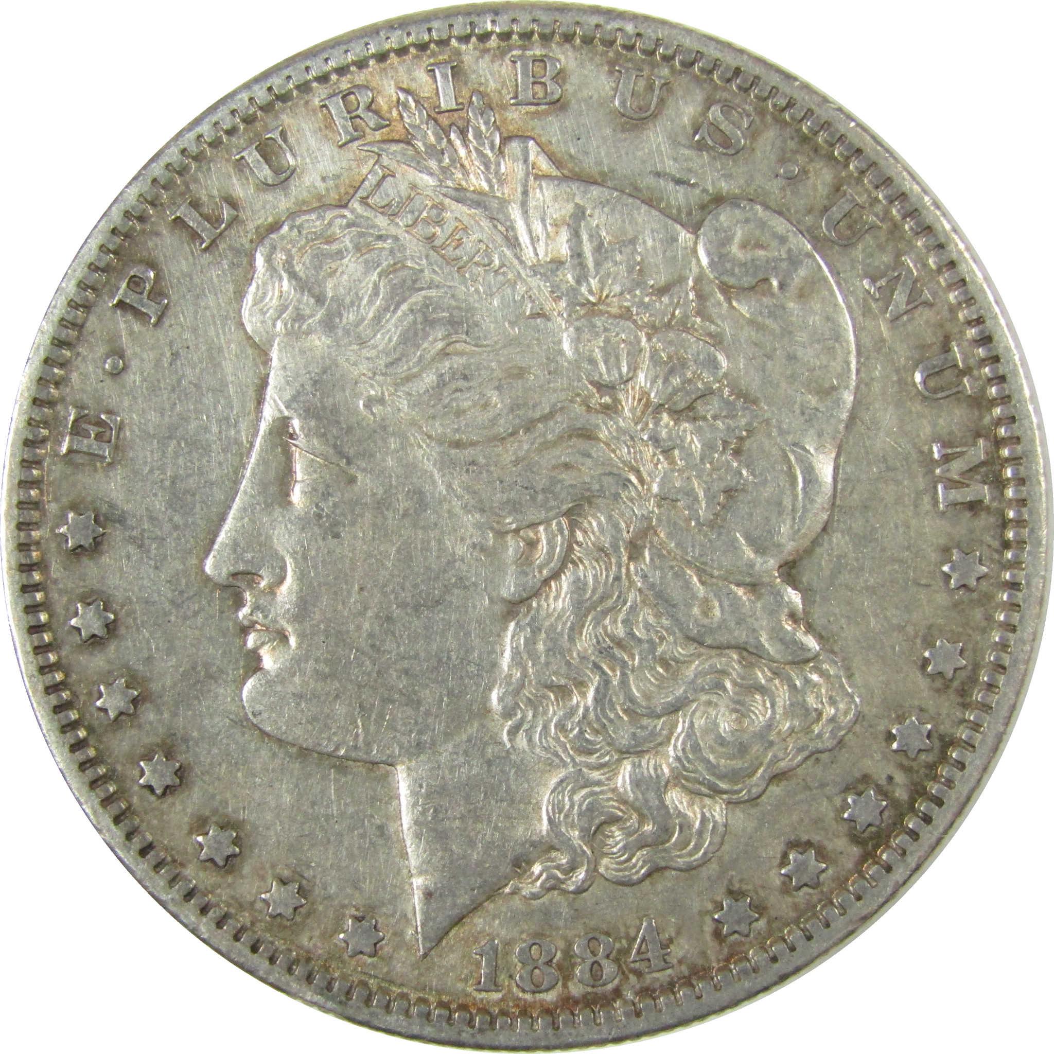1884 S Morgan Silver Dollar XF EF Extremely Fine $1 Coin SKU:I26060 - Morgan coin - Morgan silver dollar - Morgan silver dollar for sale - Profile Coins & Collectibles
