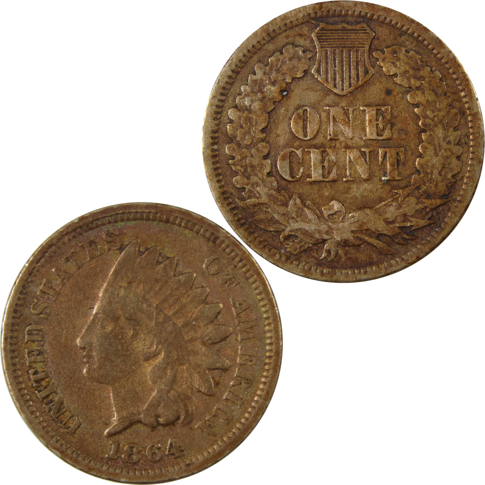 1864 Indian Head Copper-Nickel Cent VG Very Good Details SKU:CP1182