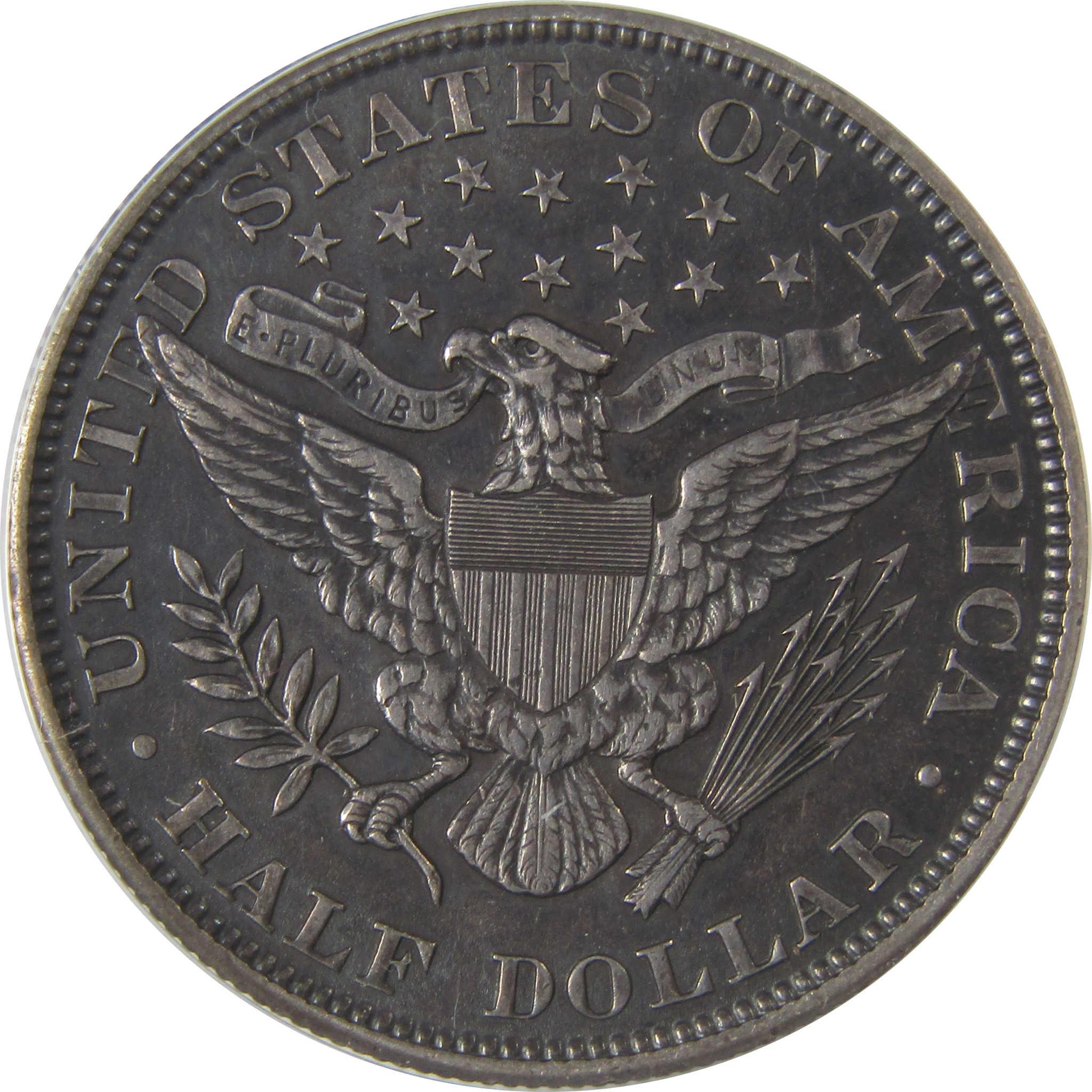 1899 Barber Half Dollar AU 55 Details ANACS Silver 50c Coin SKU:I23341
