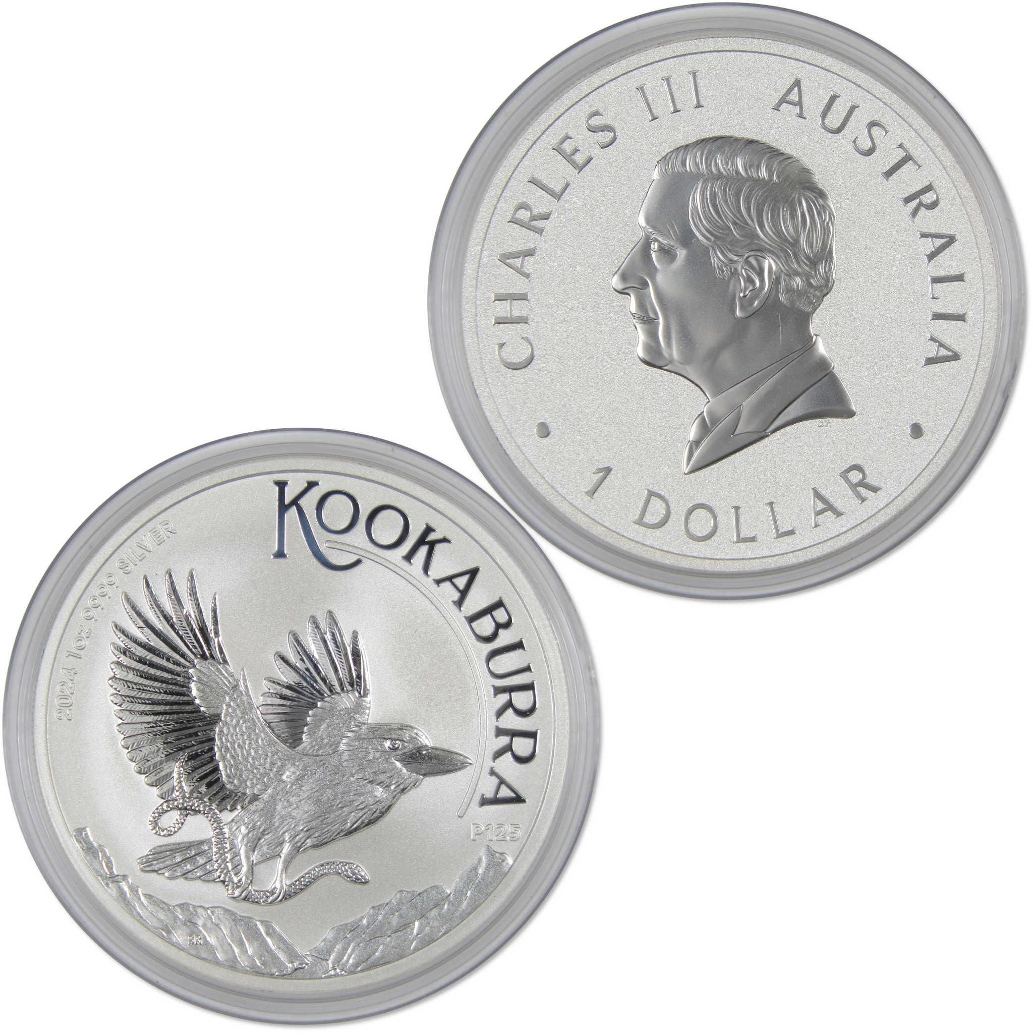 2024 Australian Kookaburra BU Brilliant Uncirculated 1 oz .9999 Silver