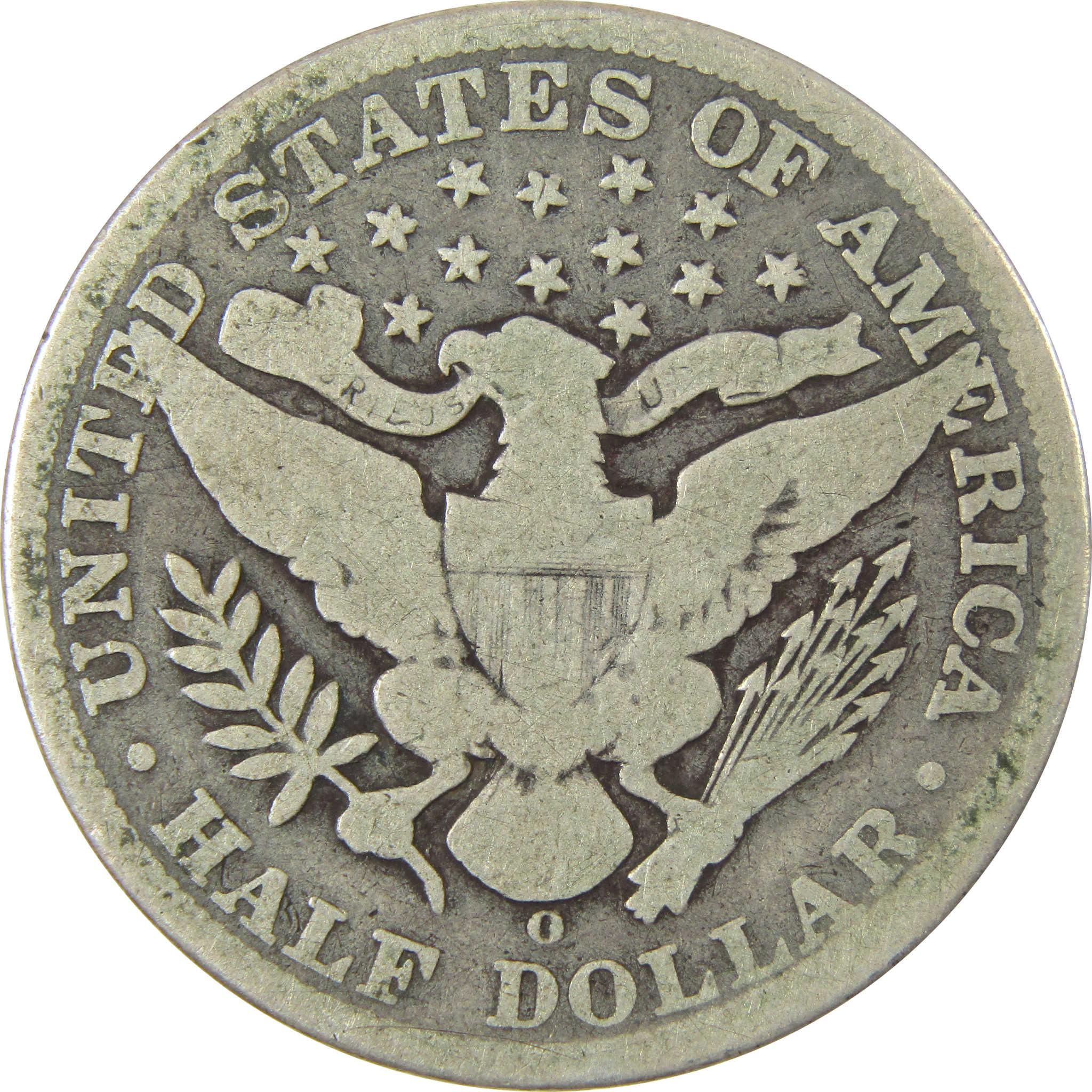 1898 O Barber Silver 50c VG Very Good Details 50c CoinSKU:CP1487