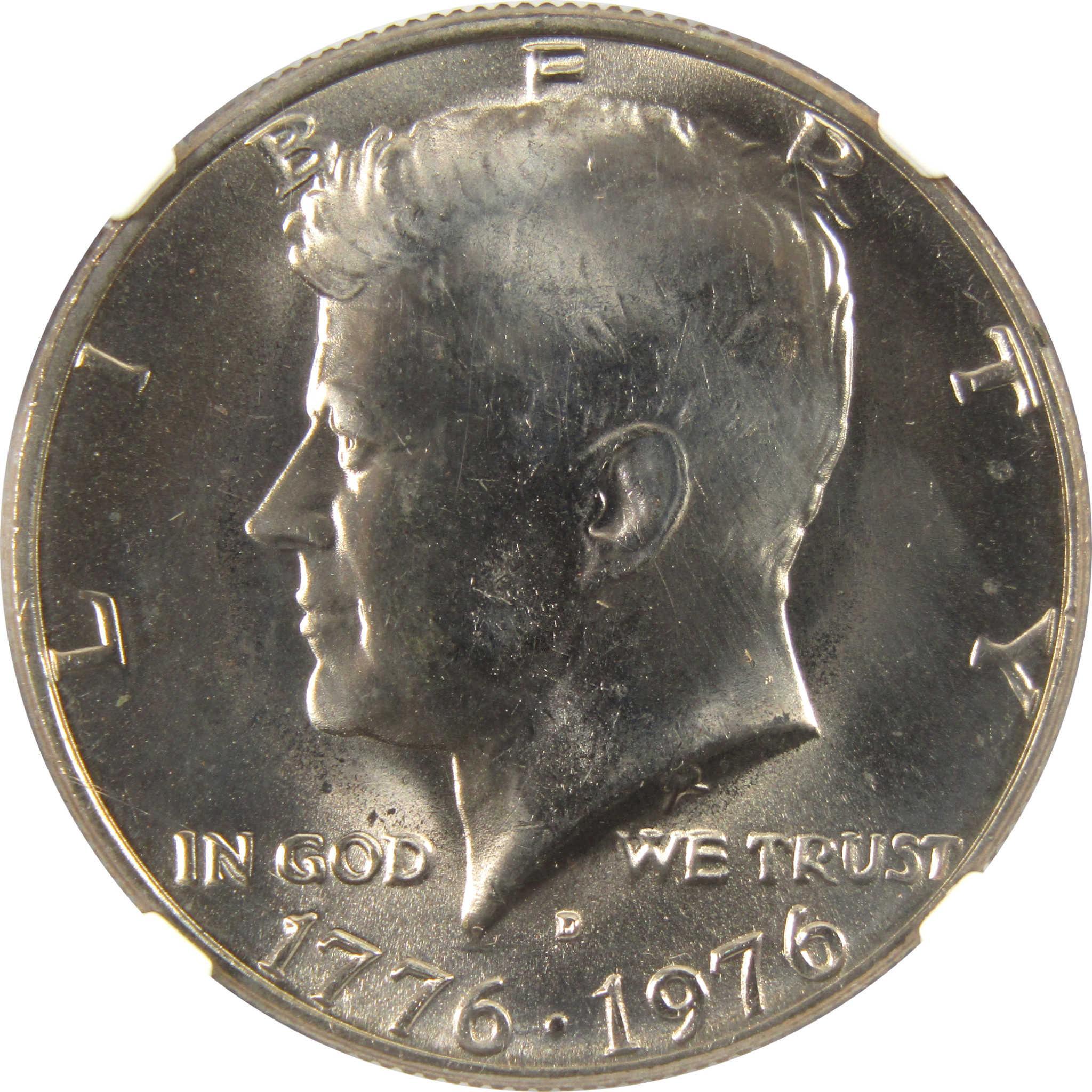 1976 D Kennedy Bicentennial MS 67 NGC Clad 50c Unc SKU:I9797