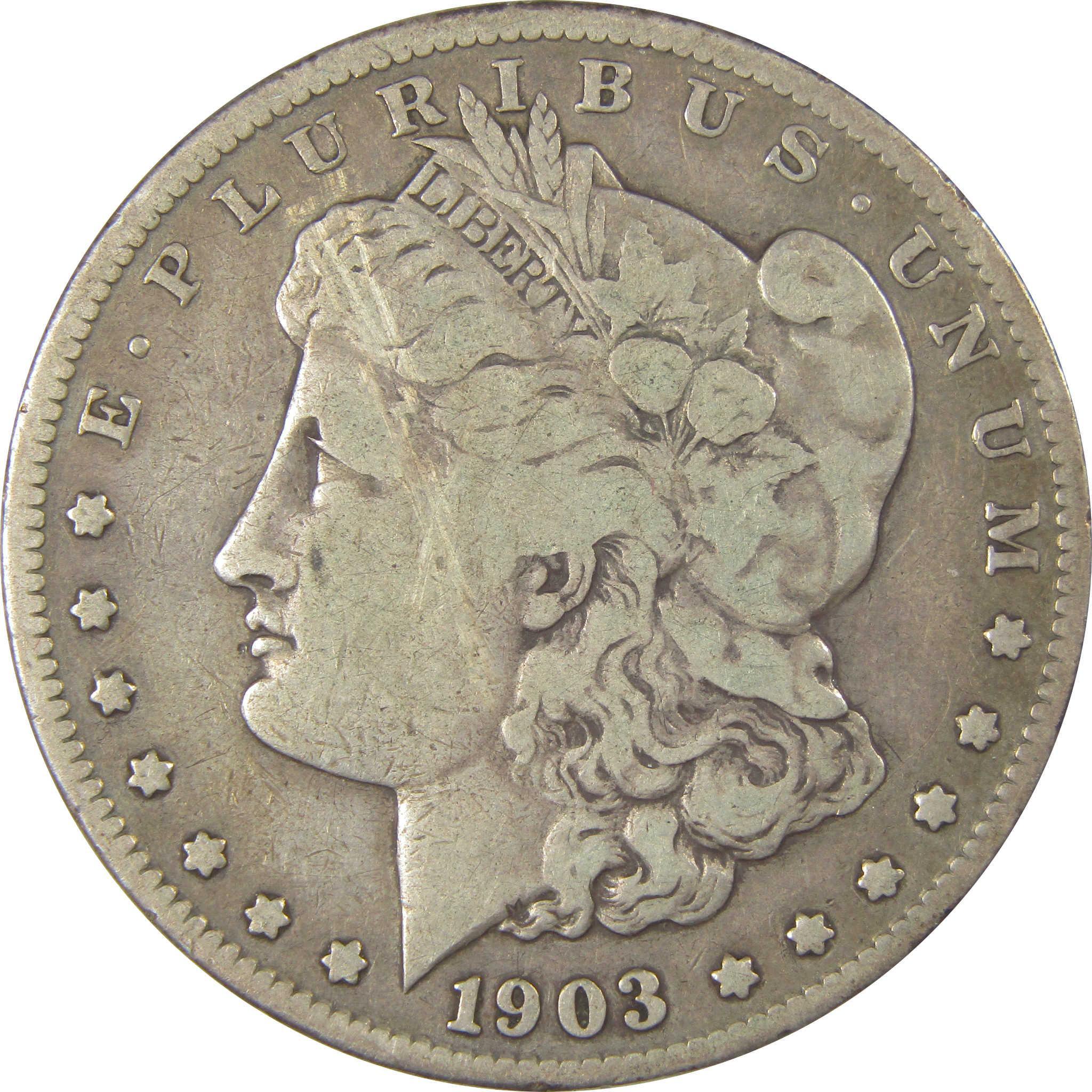 1903 S Morgan Silver Dollar F Fine $1 Coin Collectible SKU:I24212 - Morgan coin - Morgan silver dollar - Morgan silver dollar for sale - Profile Coins & Collectibles