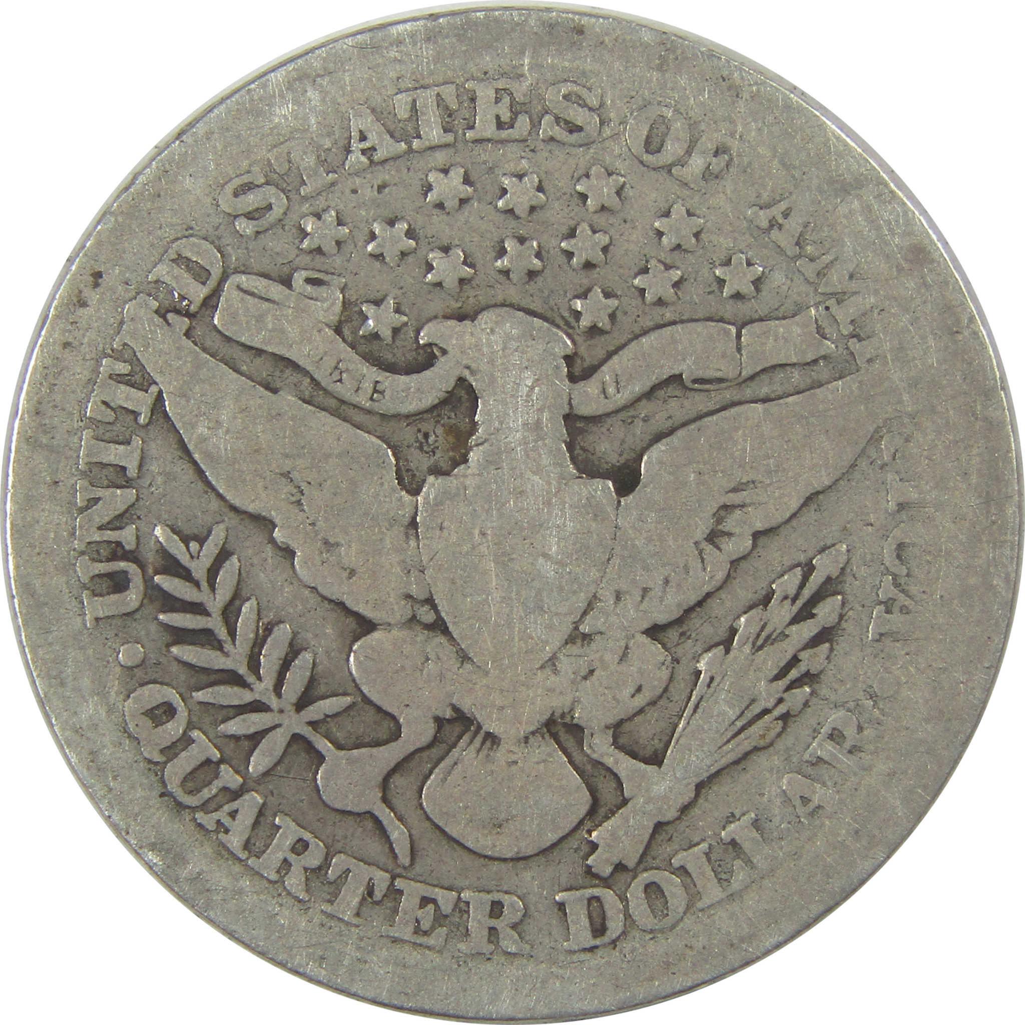 1905 Barber Quarter AG About Good Silver 25c Coin SKU:I21811