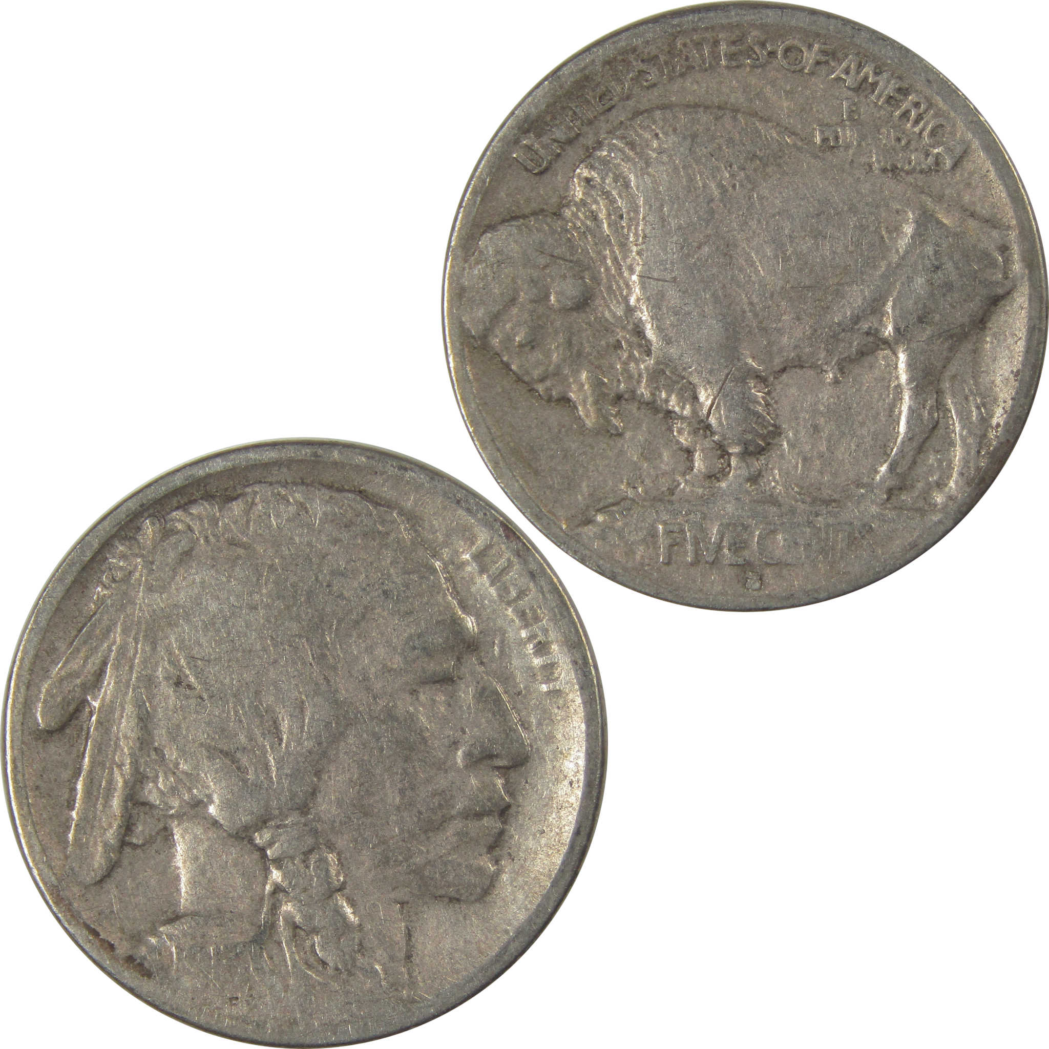 1913 S Type 1 Indian Head Buffalo Nickel F Fine Details SKU:I22893