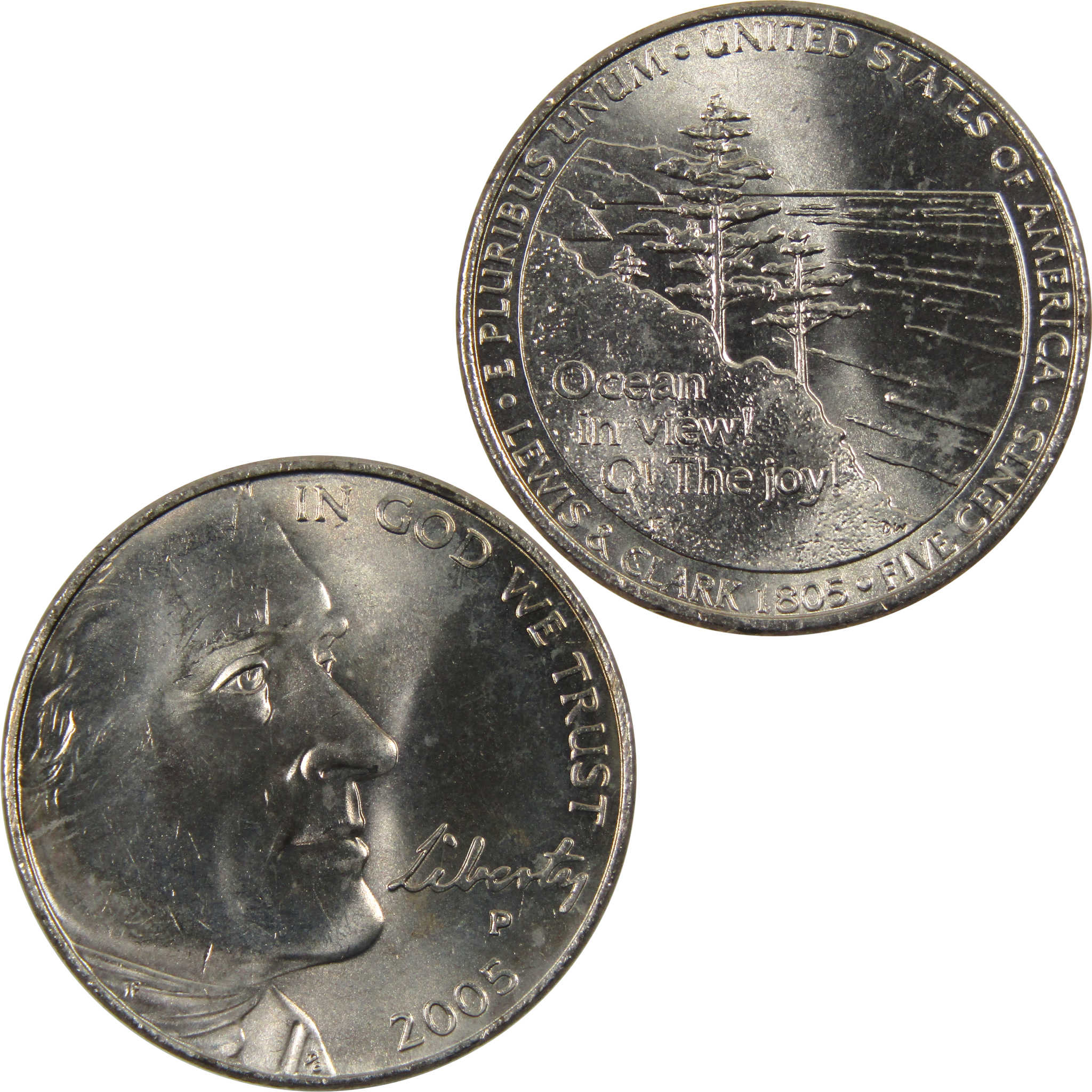 2005 P Ocean in View Jefferson Nickel BU Uncirculated 5c Coin