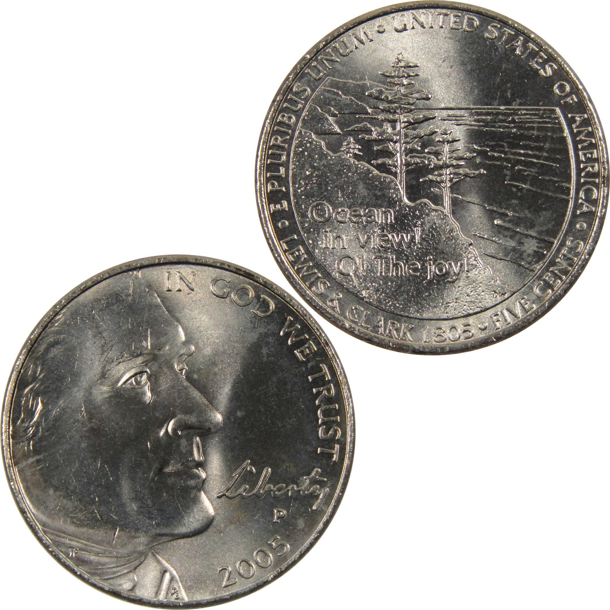 2005 P Ocean in View Jefferson Nickel BU Uncirculated 5c Coin