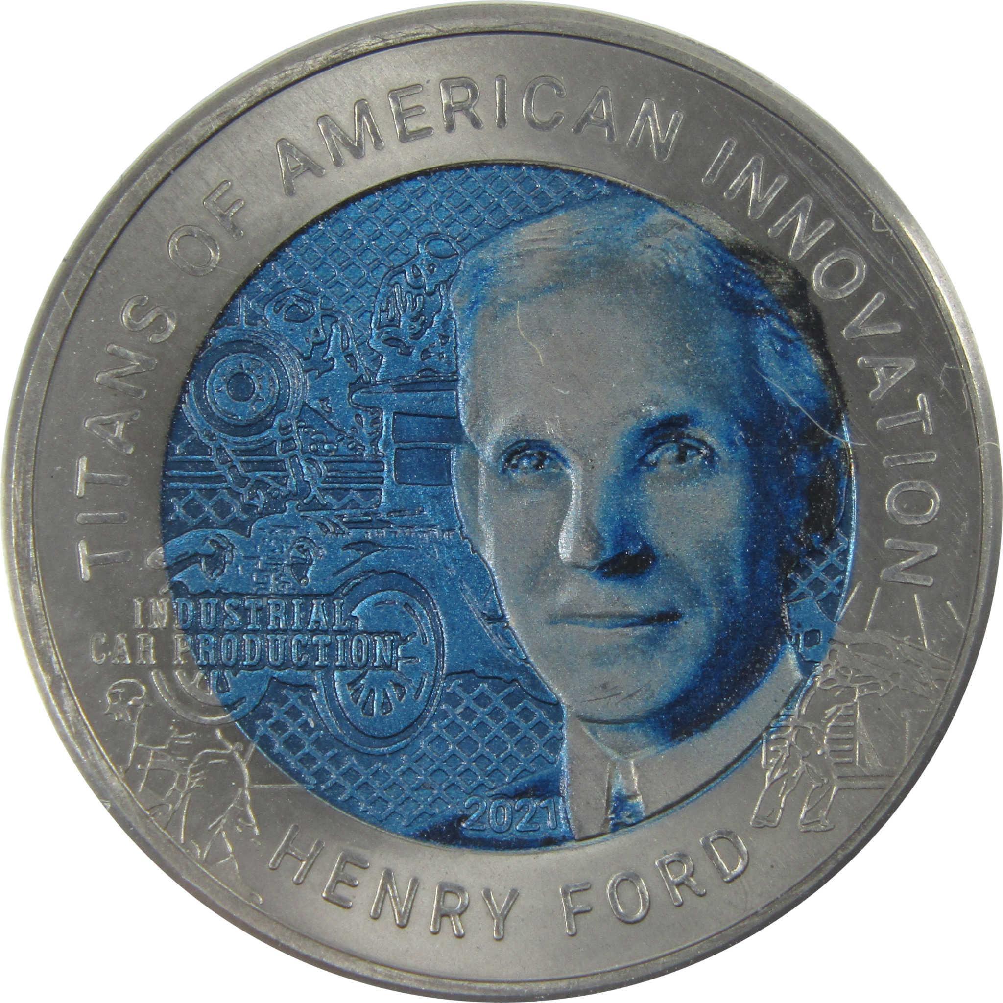 Titans of American Innovation Henry Ford Titanium 2 Cedis 2021 Ghana