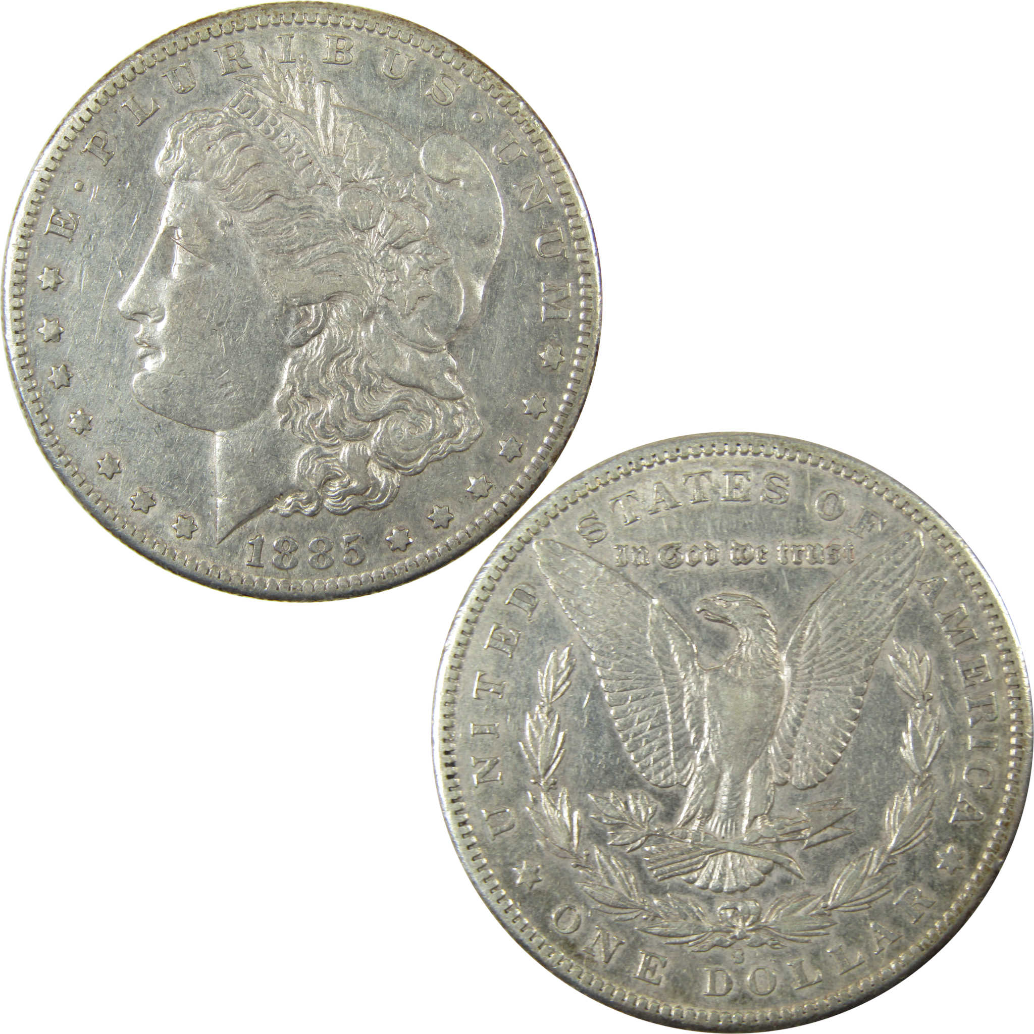1885 S Morgan Silver Dollar XF EF Extremely Fine $1 Coin SKU:I26039