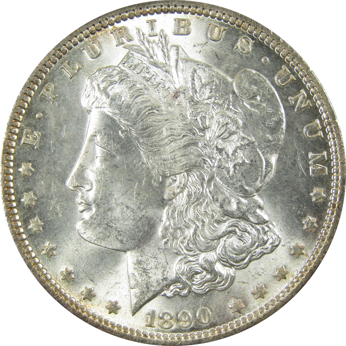 1890 Morgan Silver Dollar Uncirculated Mint State $1 Coin SKU:CP1687