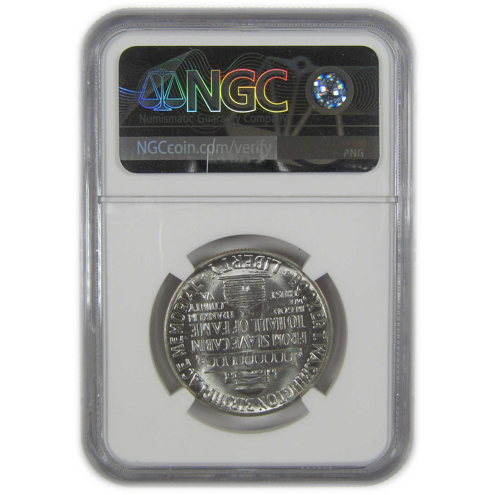 1951 Booker T Washington Commemorative Silver Half Dollar MS 65 NGC