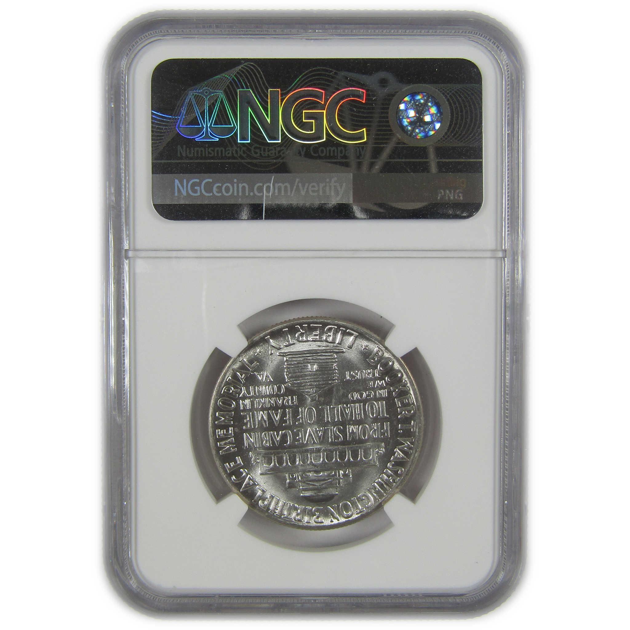 1951 Booker T Washington Memorial Commemorative Silver 50c MS 65 NGC