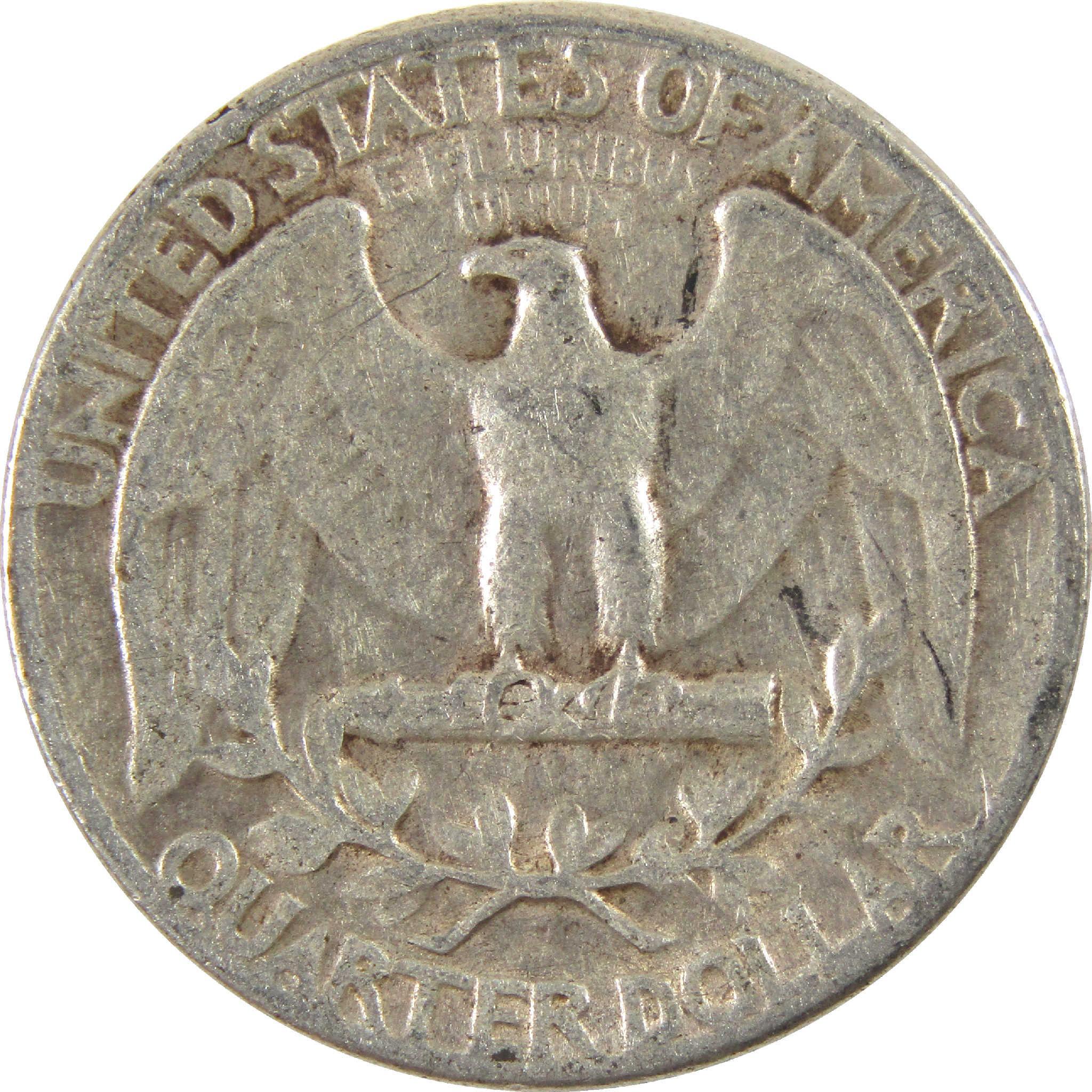 1945 Washington Quarter F Fine Silver 25c Coin