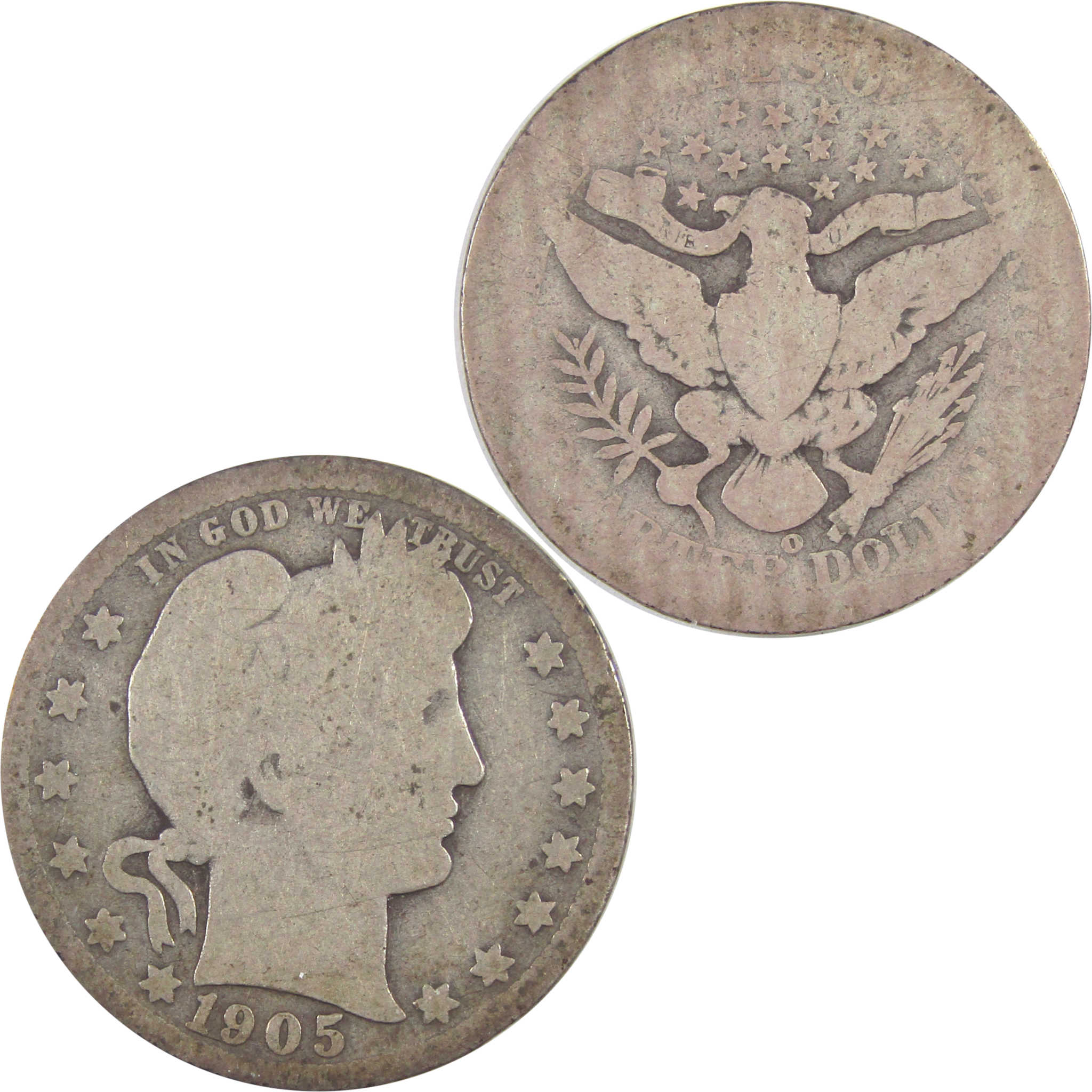 1905 O Barber Quarter AG About Good Silver 25c Coin SKU:I18134