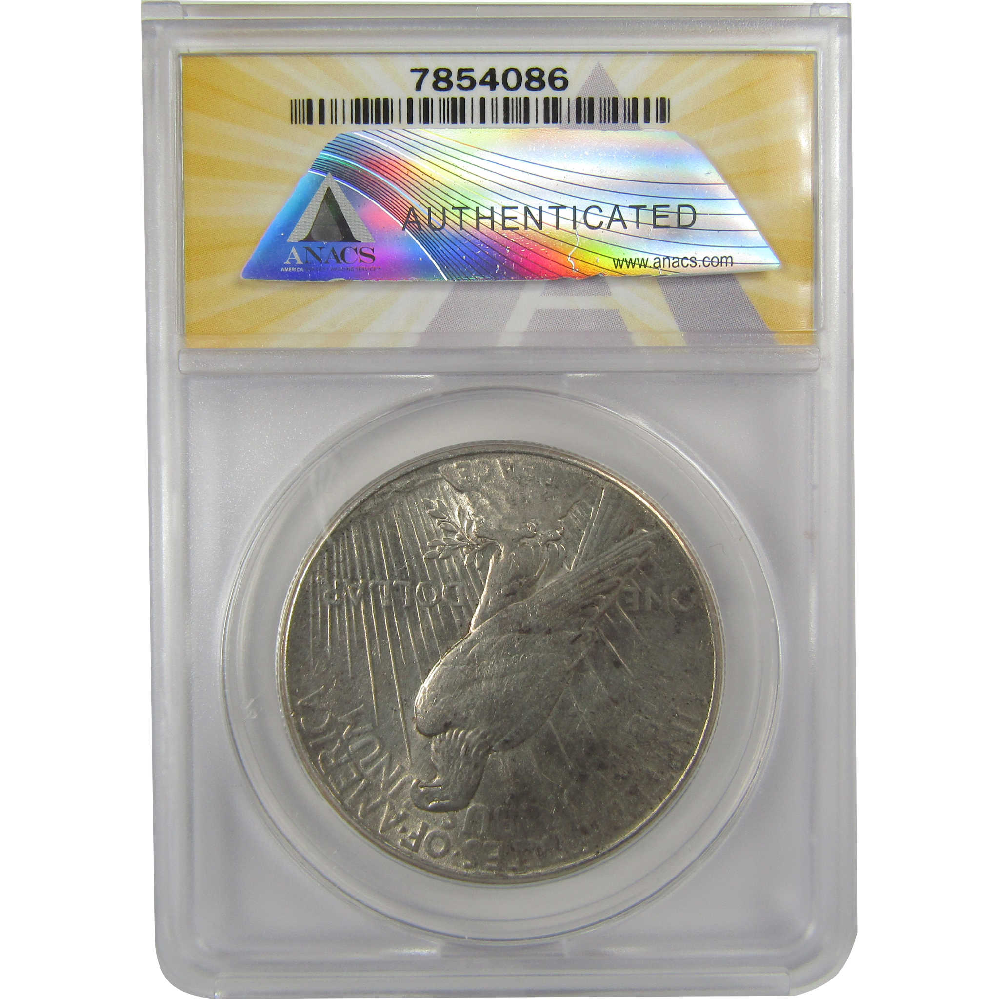 1926 Peace Dollar AU 58 ANACS Silver $1 Coin SKU:I20453