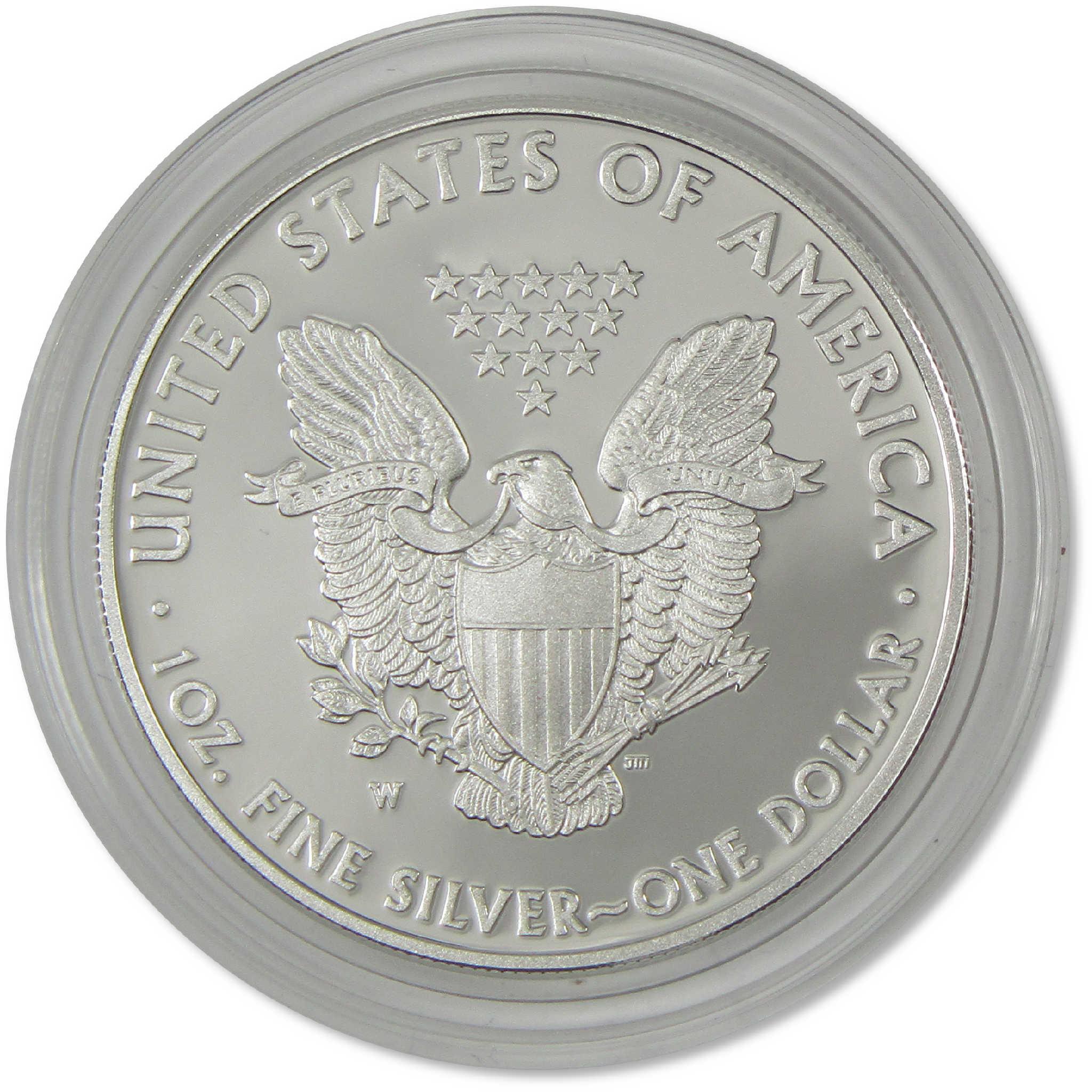 2013 W American Silver Eagle Choice Proof Bullion $1 Coin OGP COA