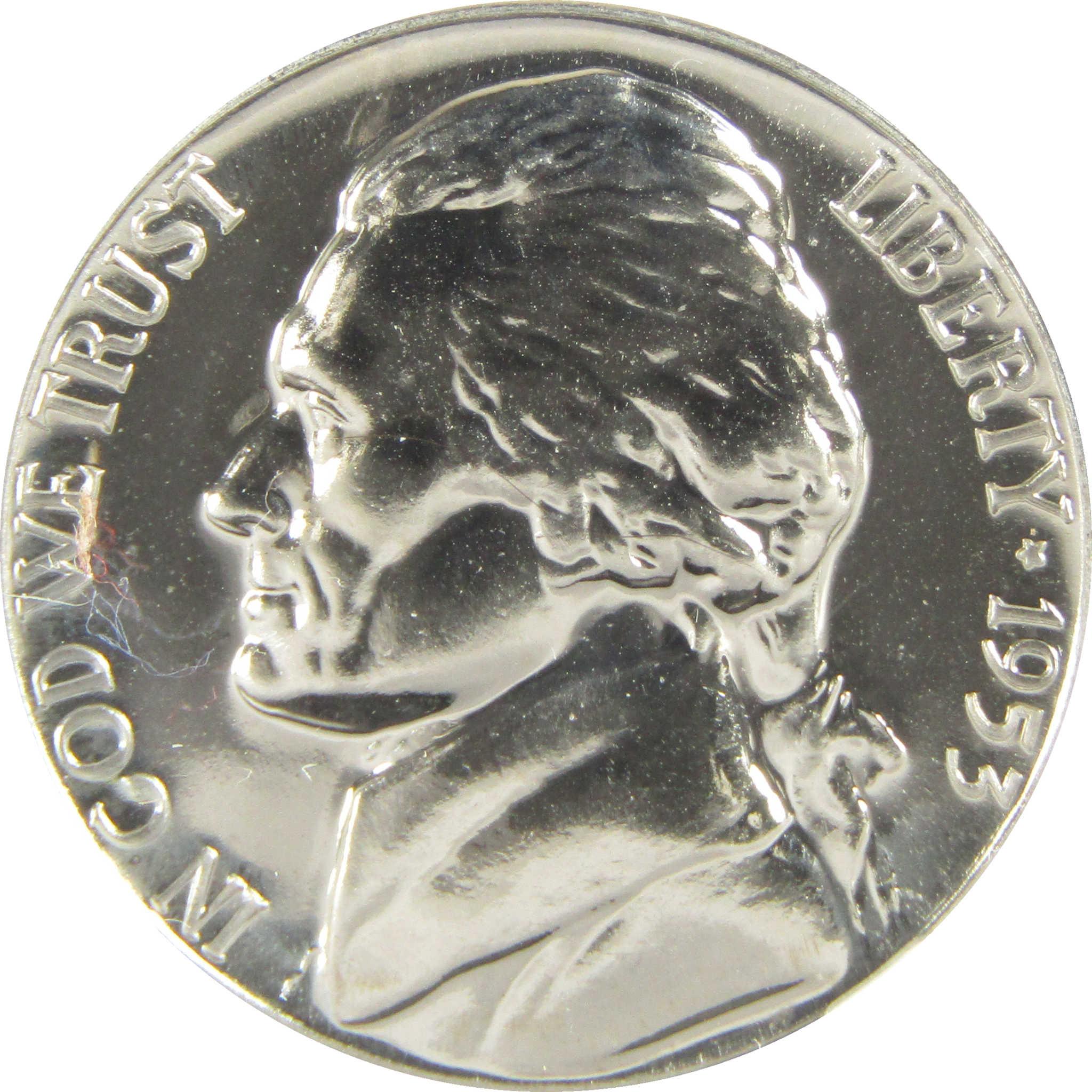 1953 Jefferson Nickel PF 68 NGC Proof 5c Coin Collectible SKU:I27350