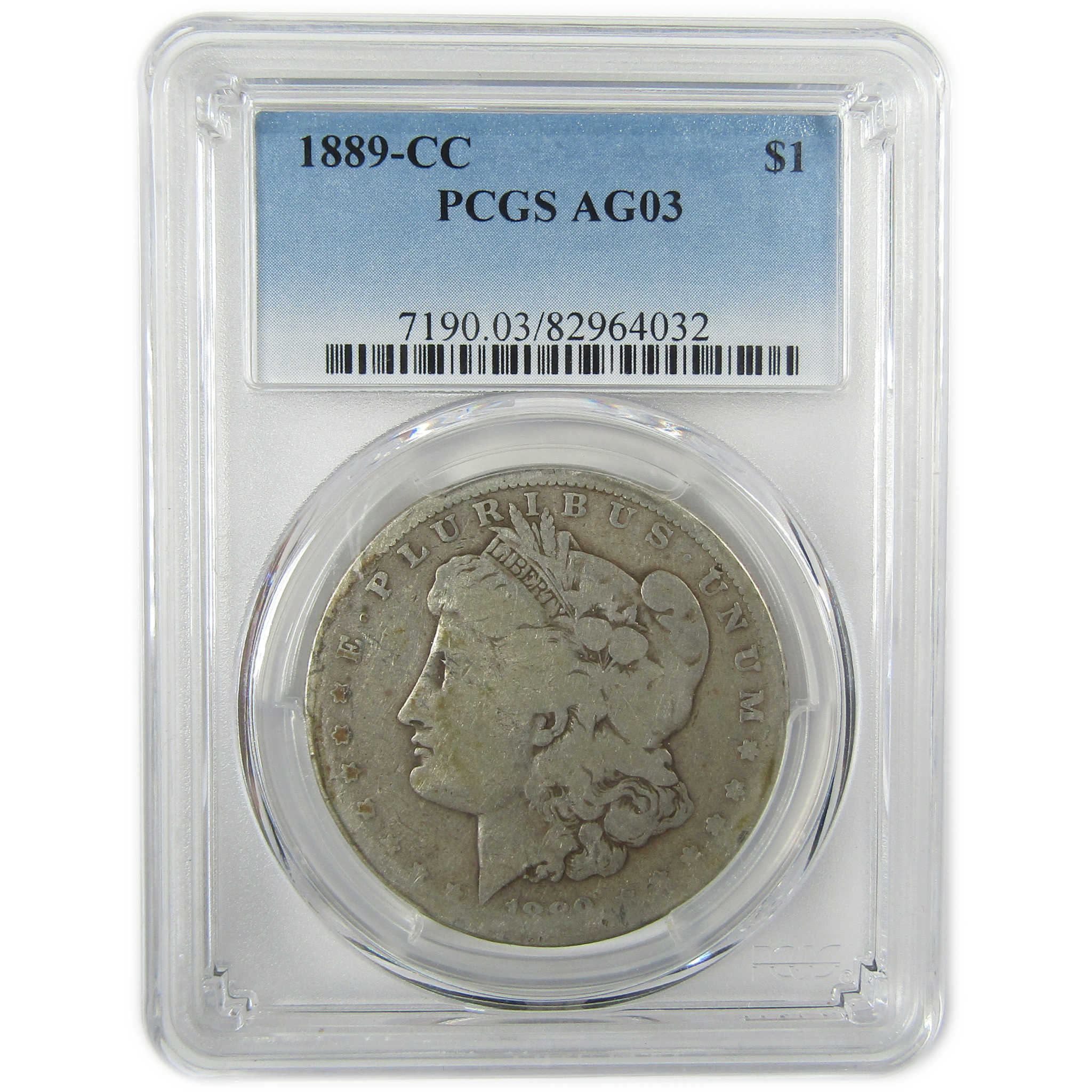 1889 CC Morgan Silver Dollar AG 3 PCGS $1 Coin Collectible SKU:CP1549