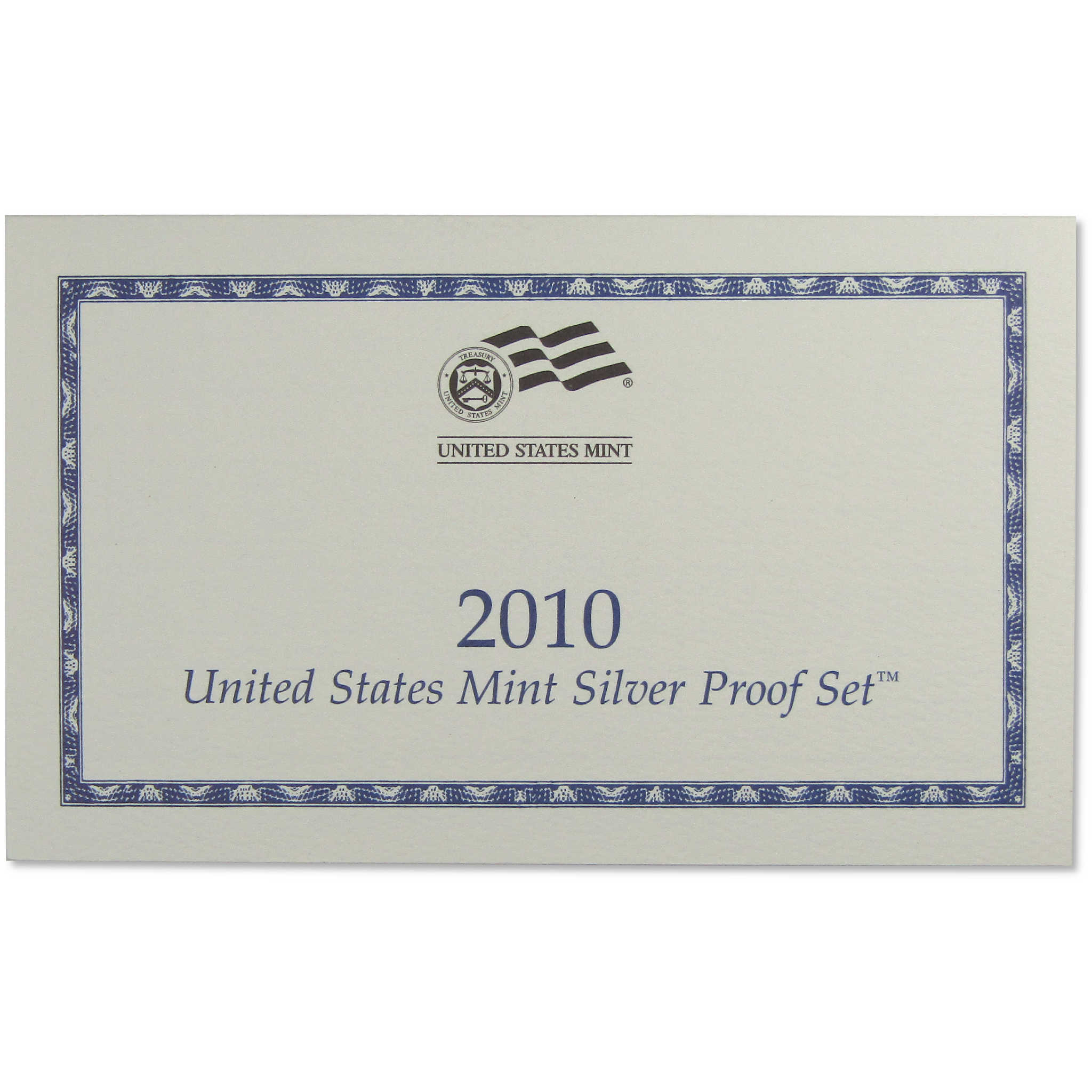 2010 Silver Proof Set U.S. Mint Original Government Packaging OGP COA