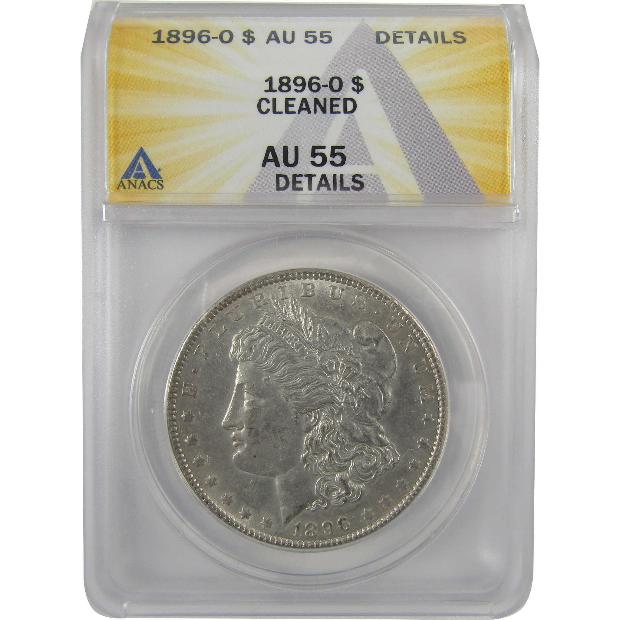 1896 O Morgan Dollar AU 55 Details ANACS Silver $1 Coin SKU:I18996 - Morgan coin - Morgan silver dollar - Morgan silver dollar for sale - Profile Coins & Collectibles