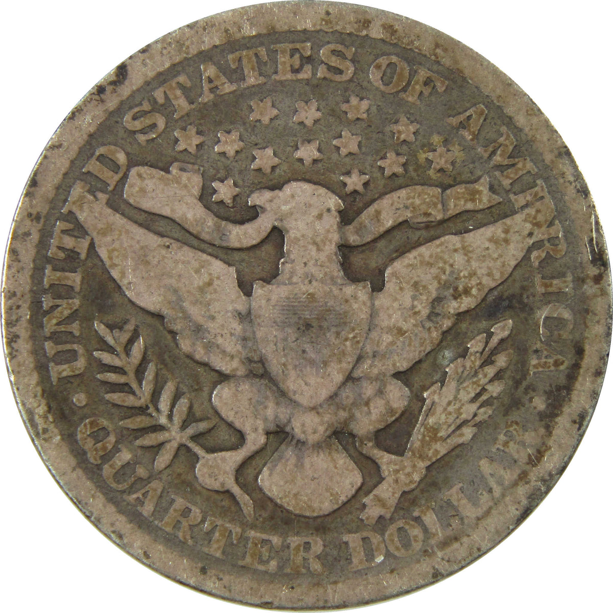 1895 Barber Silver Quarter G Good 25c Coin Collectible SKU:I28610