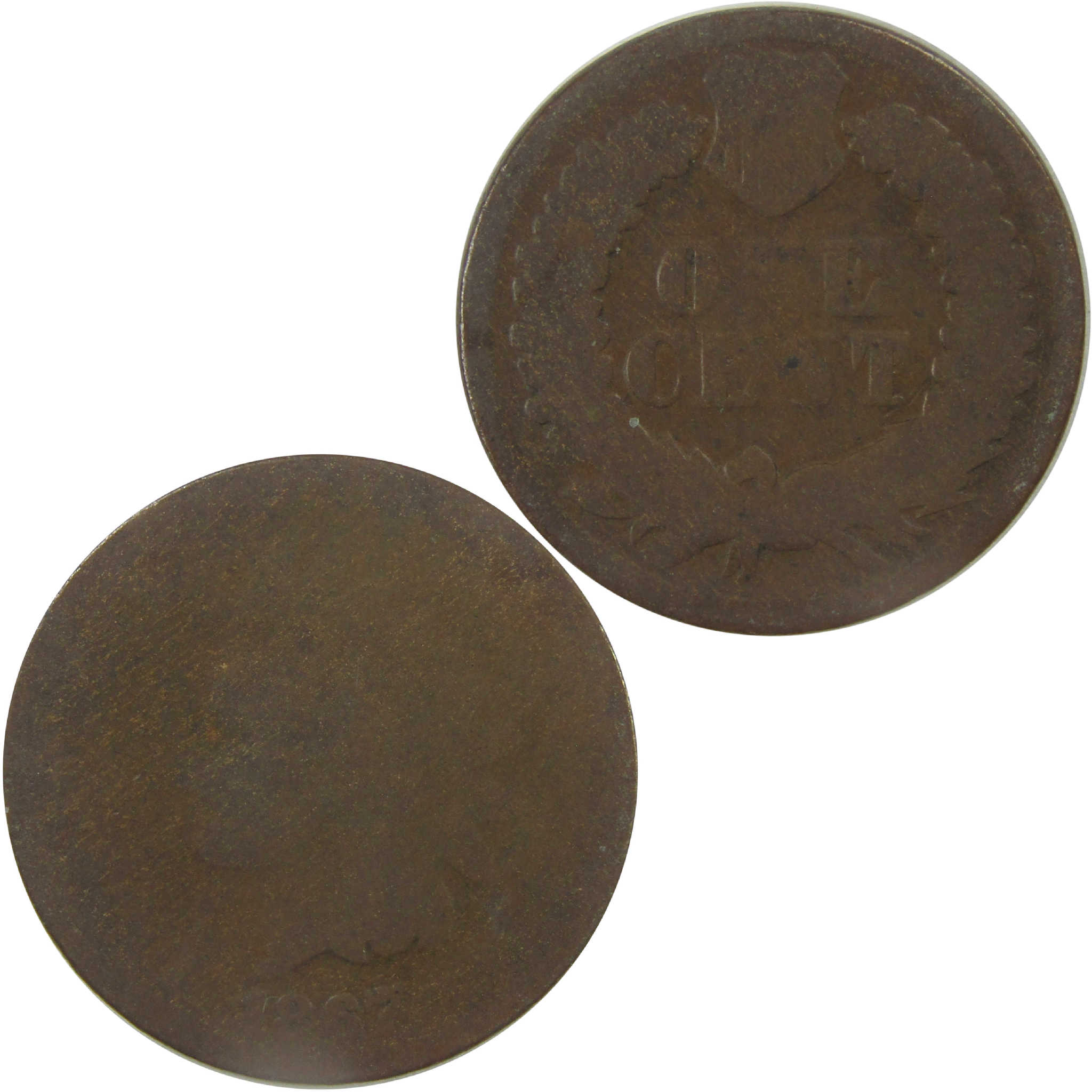 1867 Indian Head Cent AG About Good Penny 1c Coin SKU:I21646