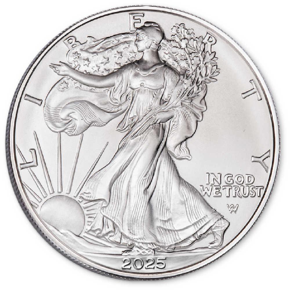 2025 American Silver Eagle Uncirculated w/ Ford Happy Birthday Holder