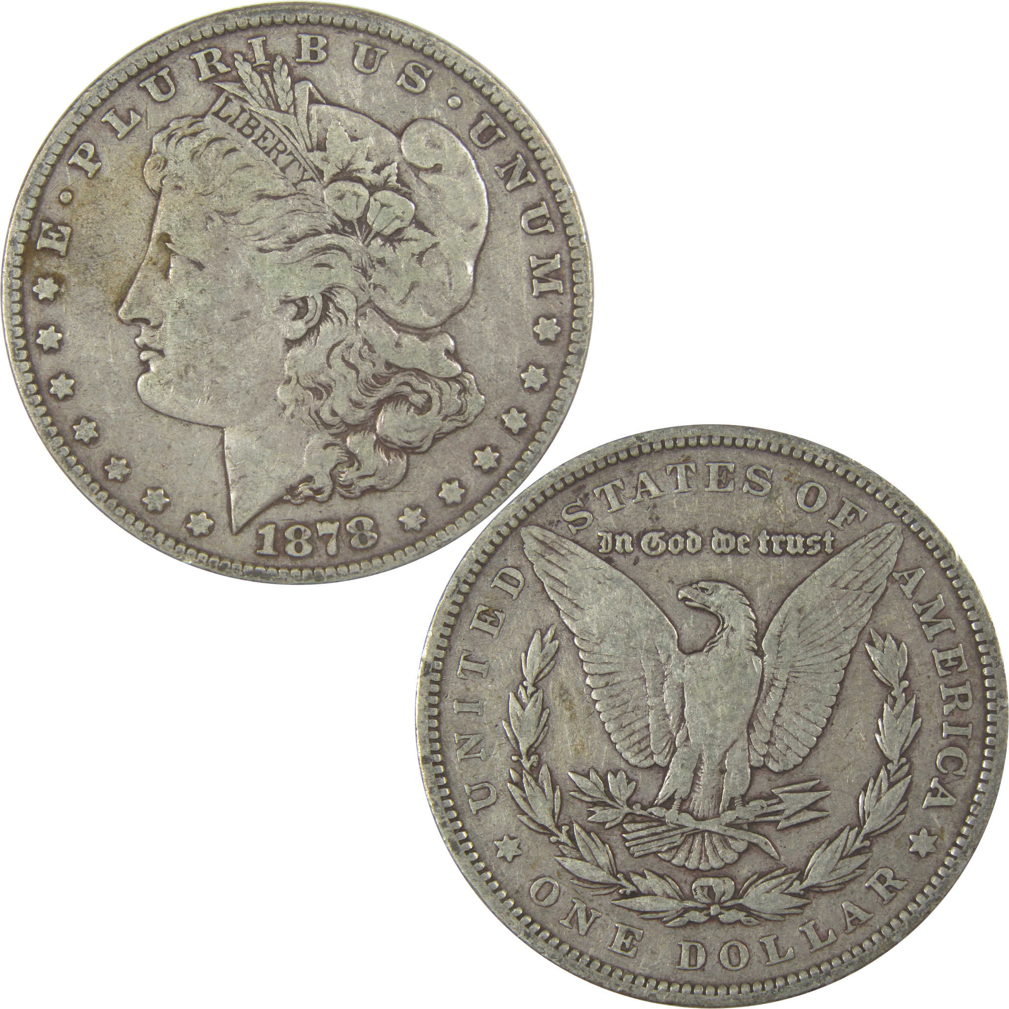 1878 7TF Rev 79 Morgan Dollar F Fine Silver $1 Coin SKU:CPC1053 - Morgan coin - Morgan silver dollar - Morgan silver dollar for sale - Profile Coins & Collectibles