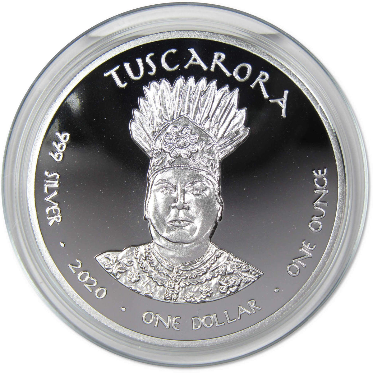 2020 Native American Jamul Tuscarora North Carolina Opossum 1oz Silver