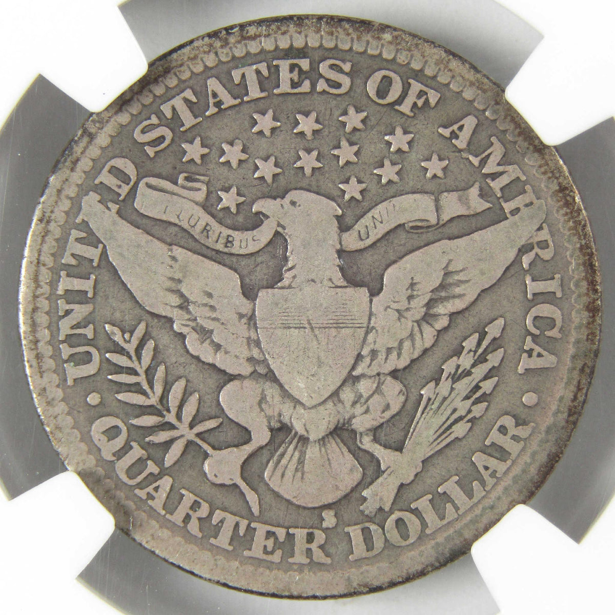 1914 S Barber Silver Quarter VG 8 NGC 25c Coin Collectible
